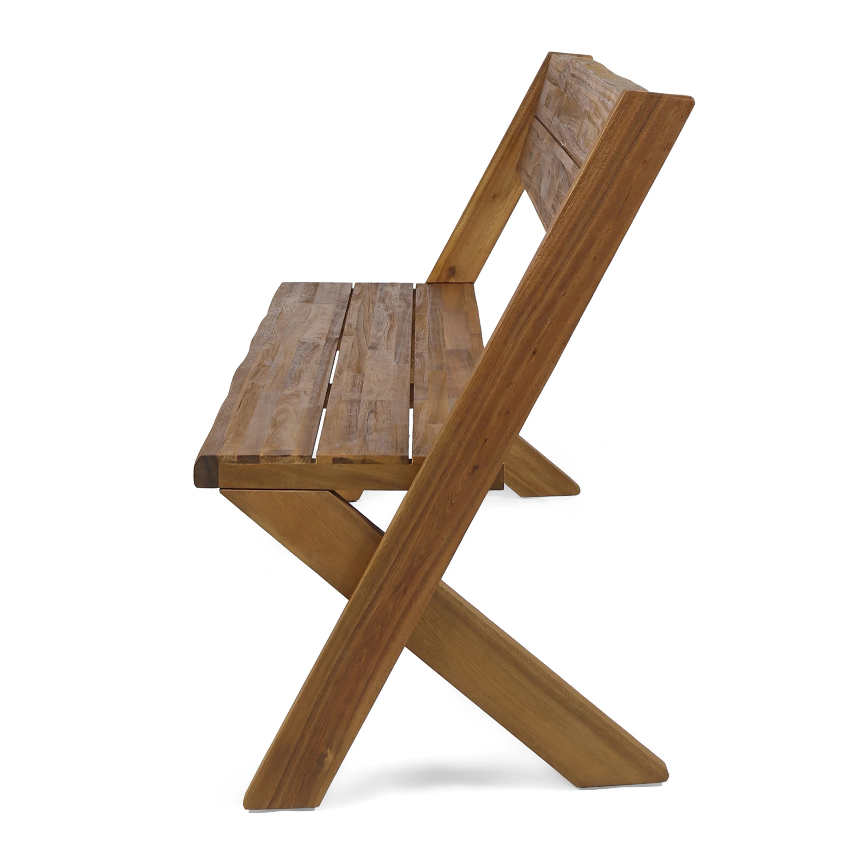 Irene Outdoor Acacia Wood Bench - furnishings