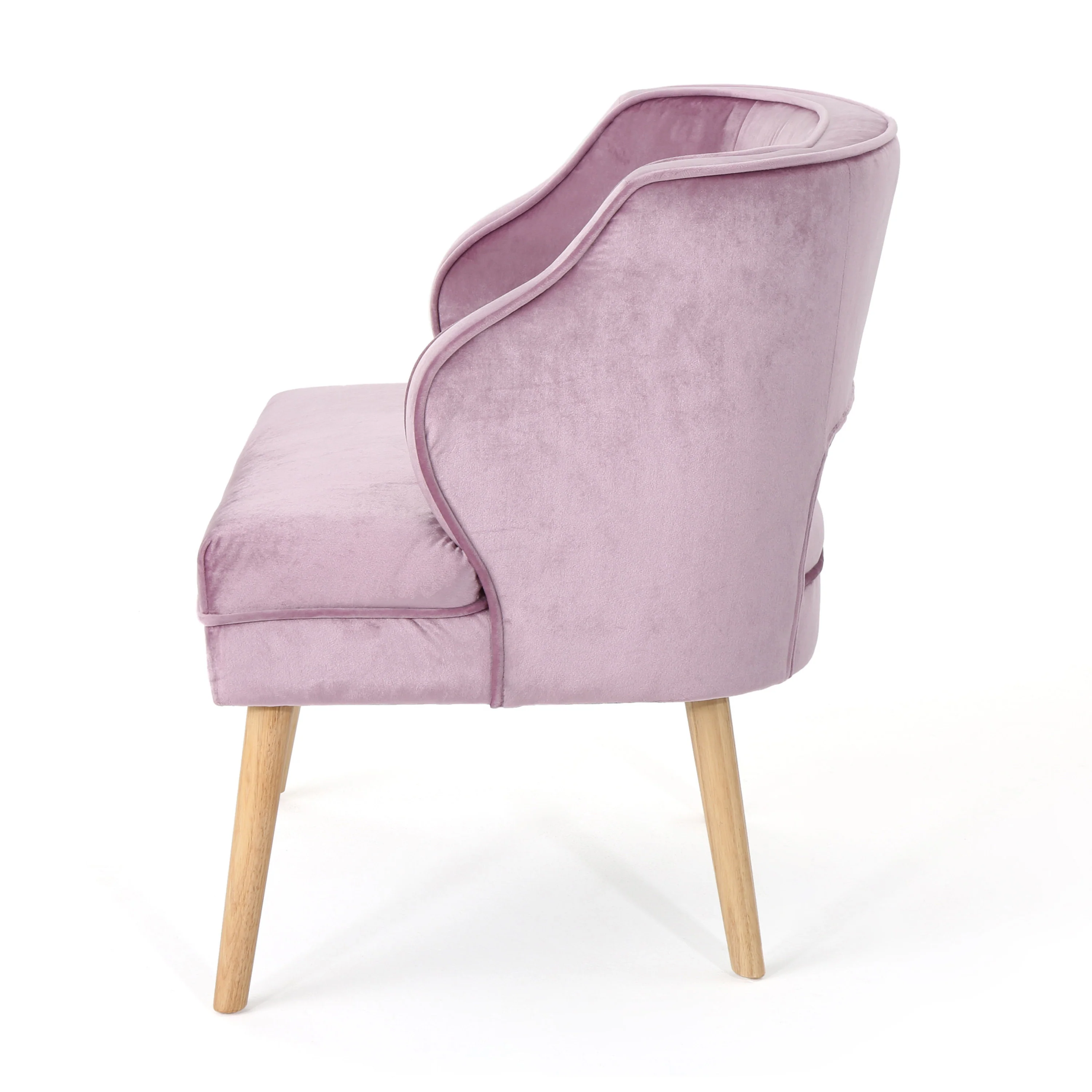 Michaela Mid Century Modern Velvet Accent Chair - furnishings