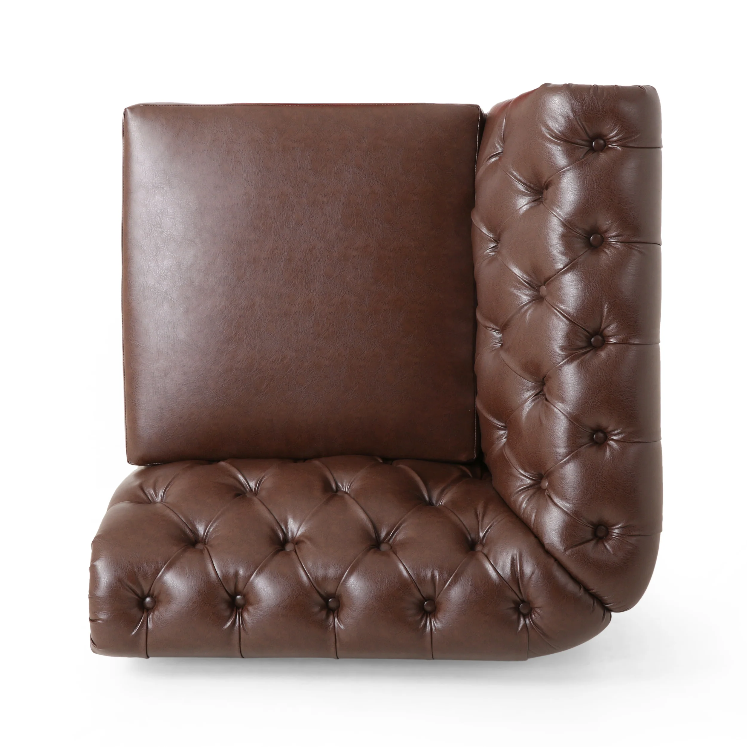 Kinzie Chesterfield Tufted 7 Seater Sectional Sofa with Nailhead Trim - furnishings