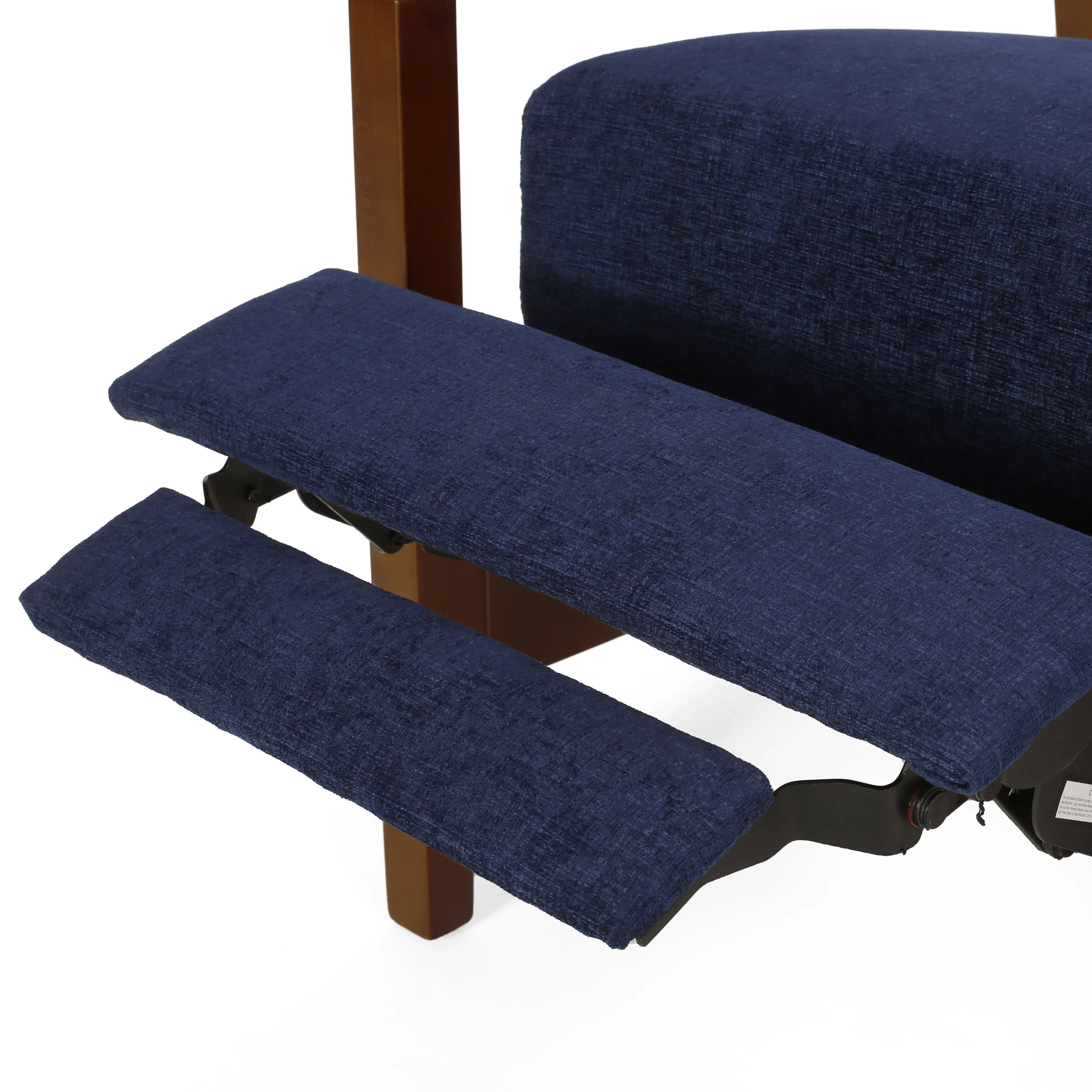Castner Contemporary Fabric Waterfall Back Pushback Recliner - furnishings