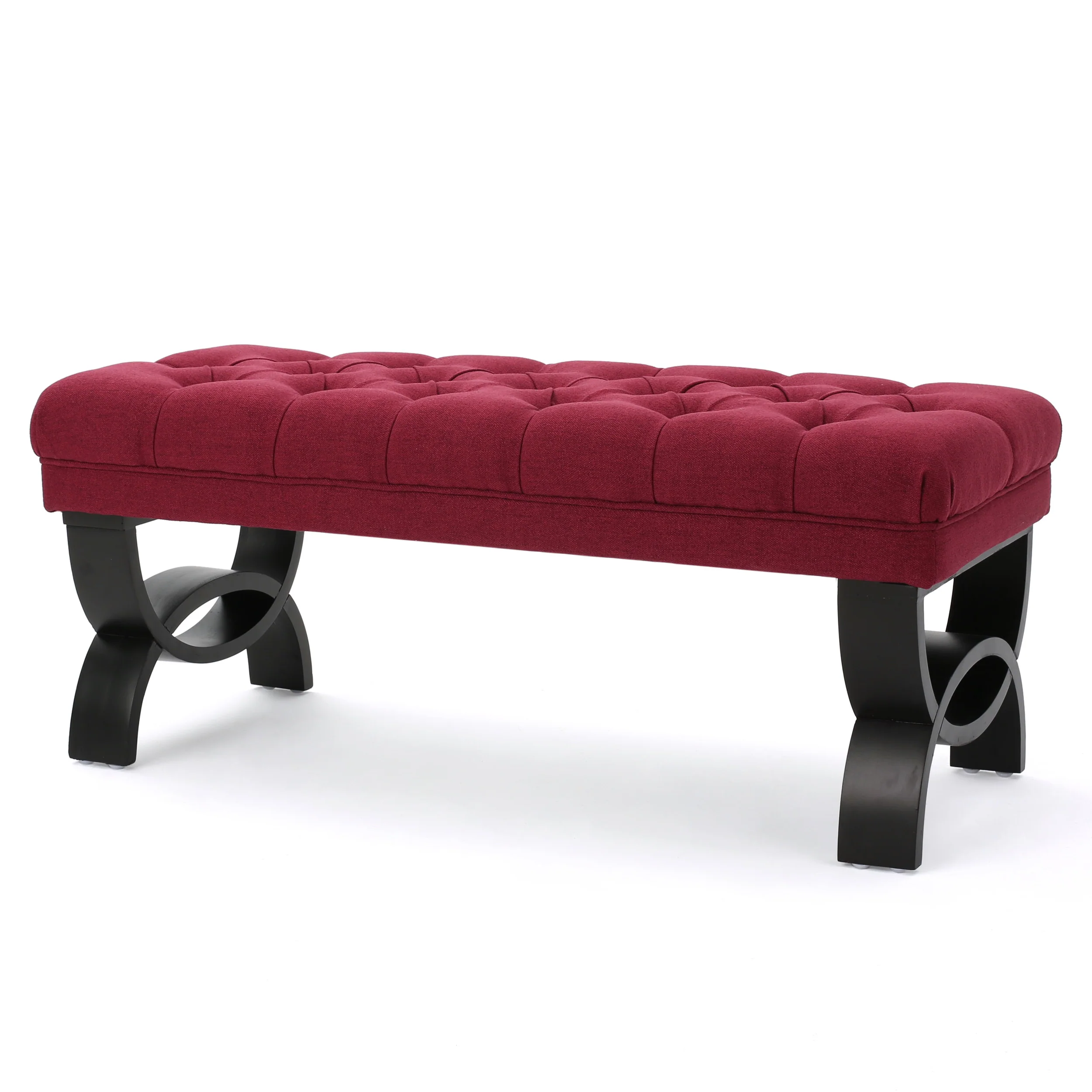 Reddington Tufted Fabric Ottoman Bench - furnishings