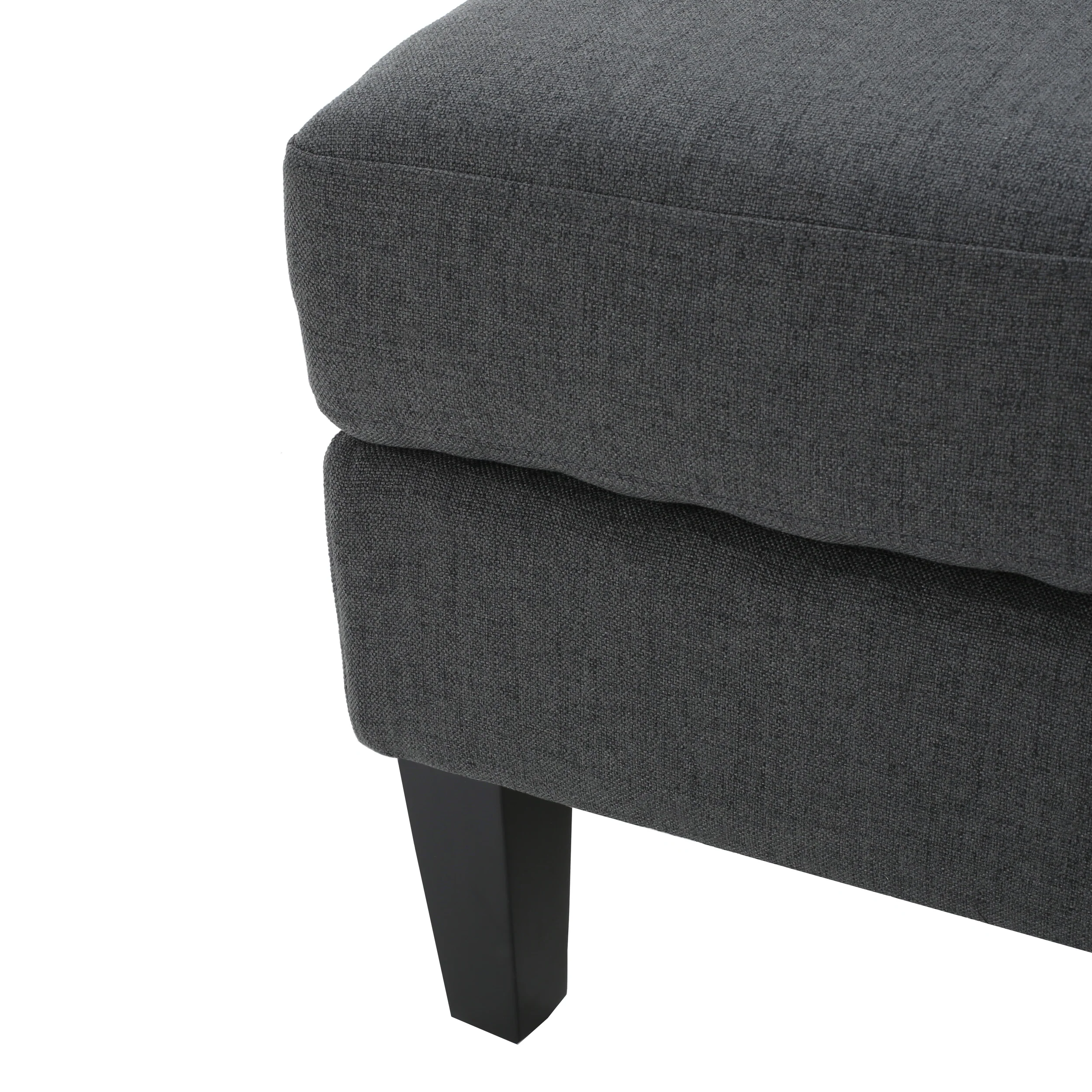 Bridger Fabric Sectional Couch with Storage Ottoman - furnishings