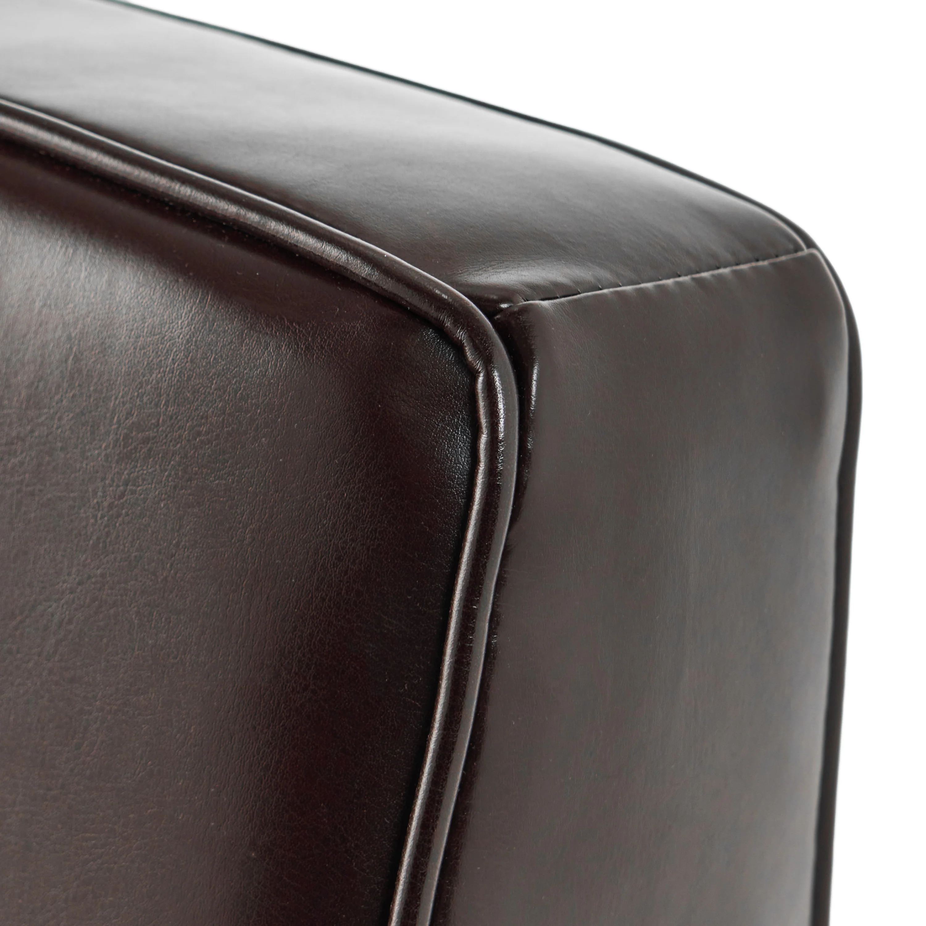 Barzini Brown Leather Club Chair - furnishings