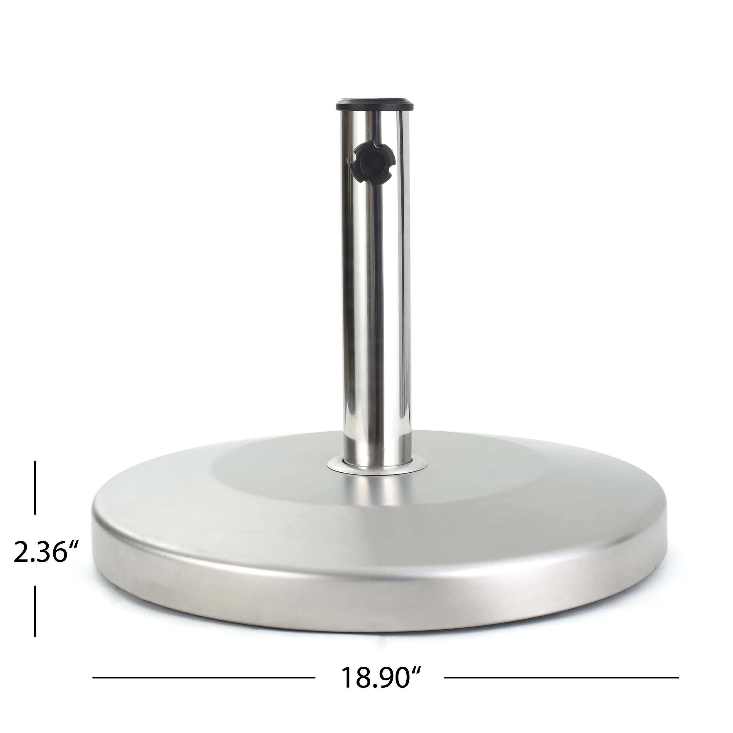 Norcross 50lbs Stainless Steel Round Umbrella Base - furnishings