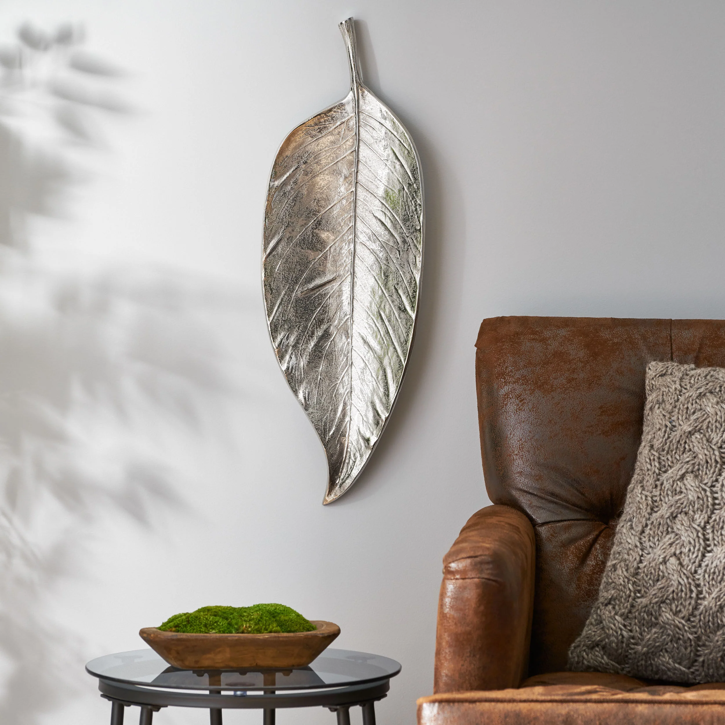 Culloden Handcrafted Aluminum Leaf Wall Decor - furnishings
