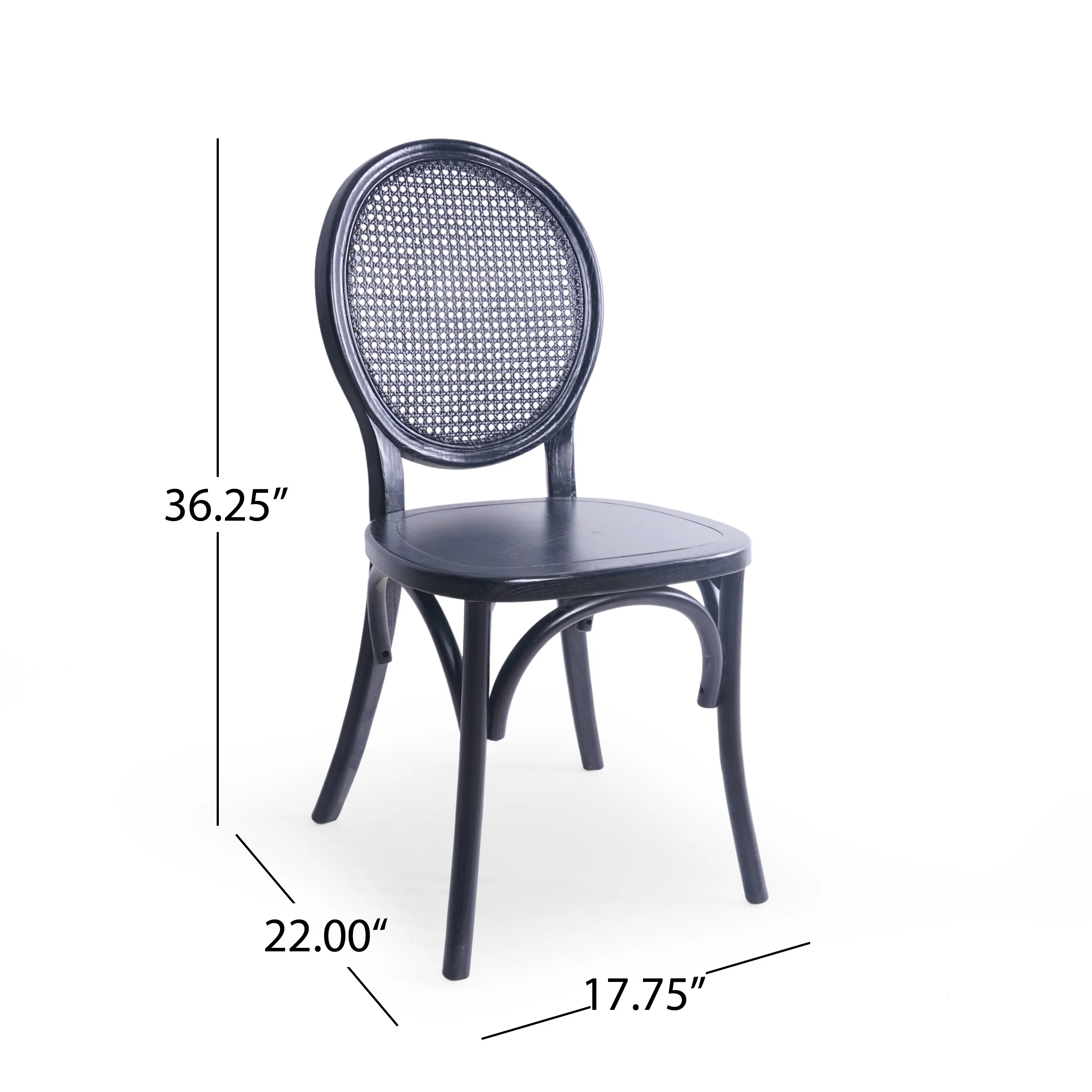 Ruhan Wooded Cane Back Dining Chair (Set of 2) - furnishings