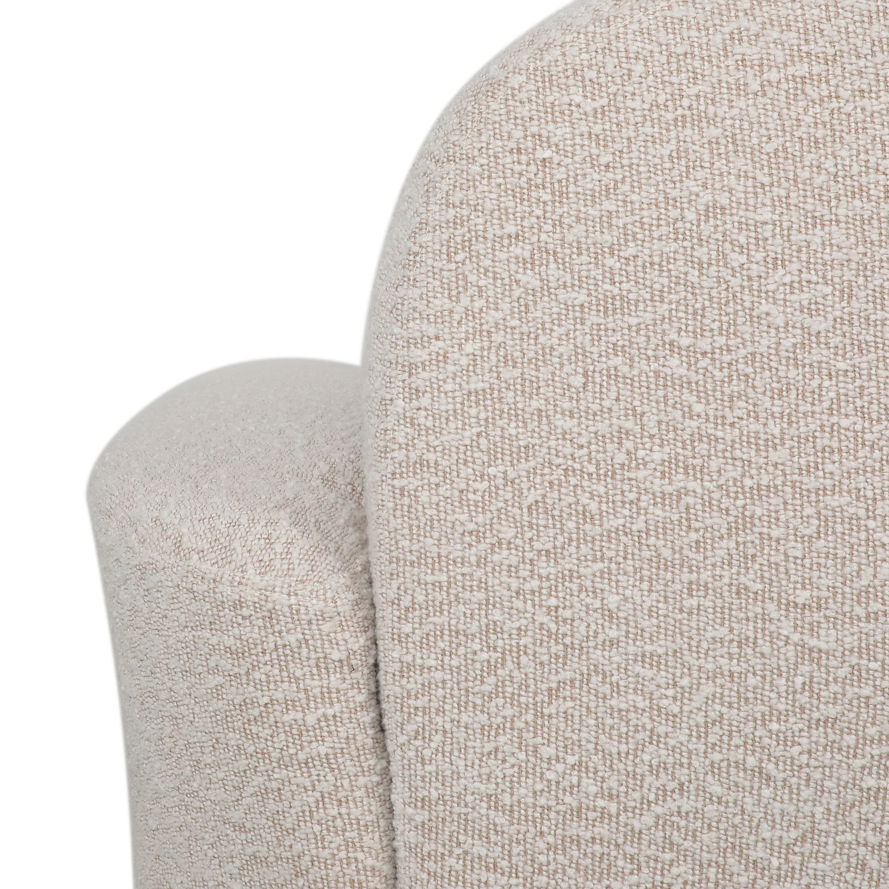Sydmor Contemporary Boucle Upholstered Swivel Club Chair - furnishings