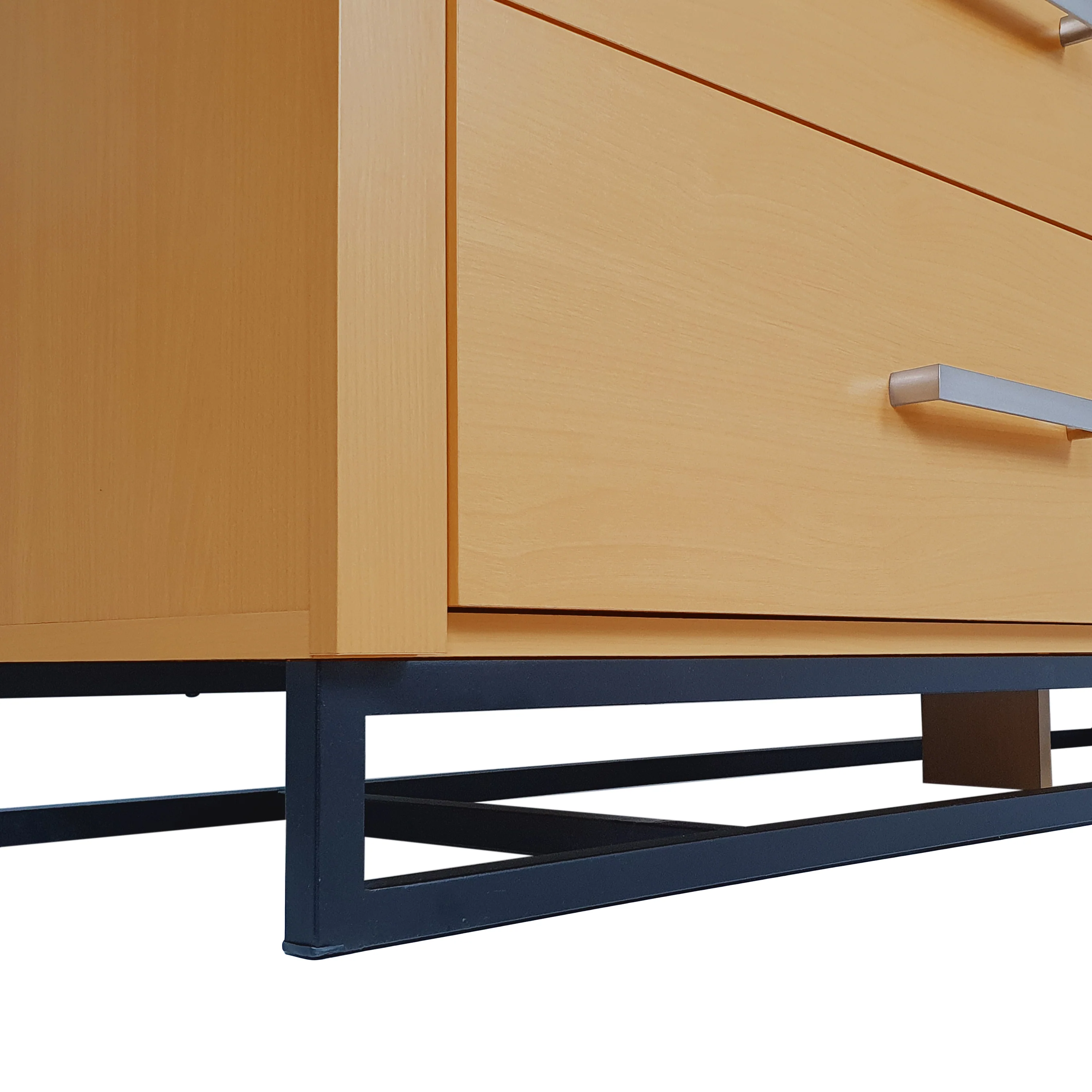 Borah Contemporary Faux Wood 2 Piece Double Dresser and Nightstand Bedroom Set - furnishings