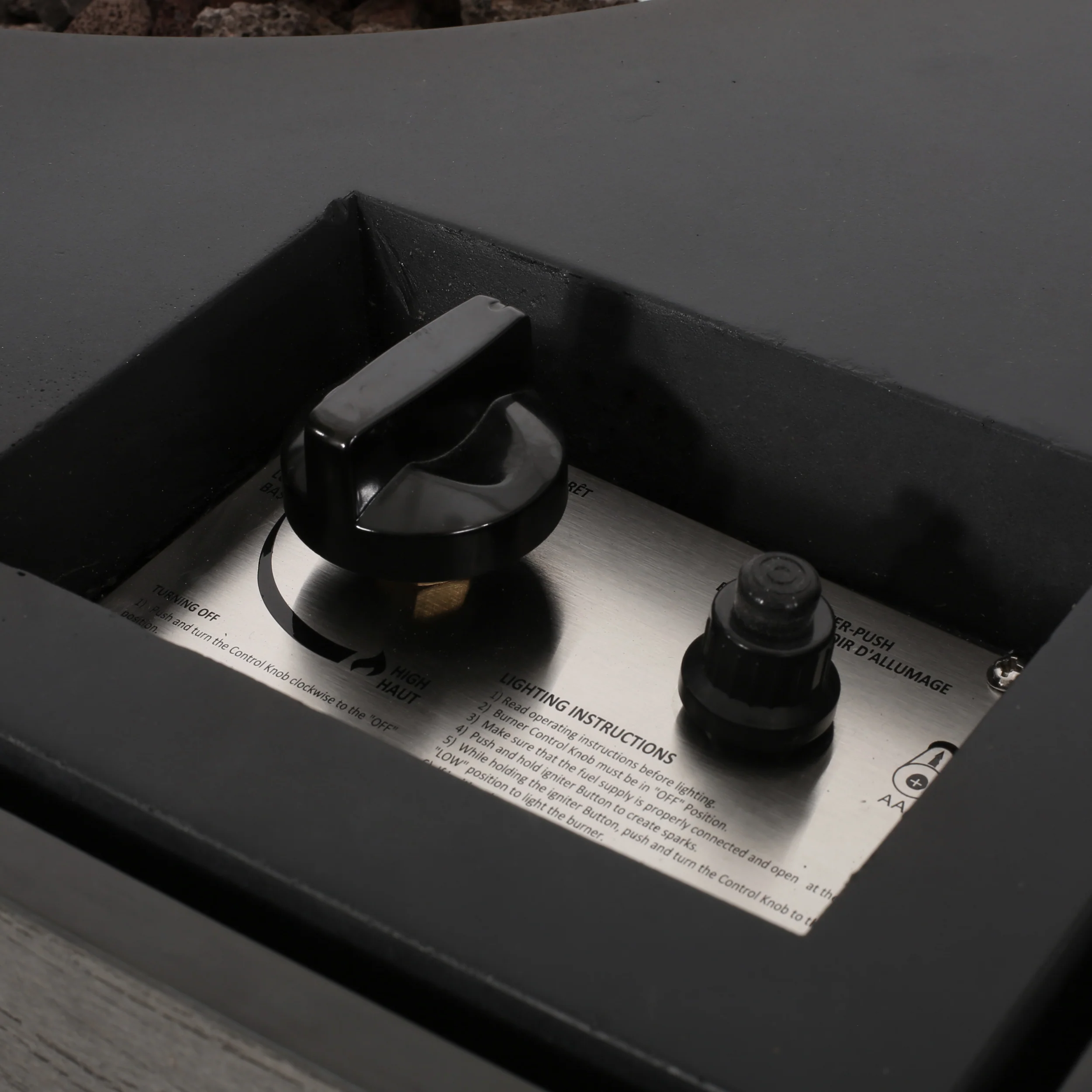 Suches Archie Outdoor 40,000 BTU Square Fire Pit - furnishings