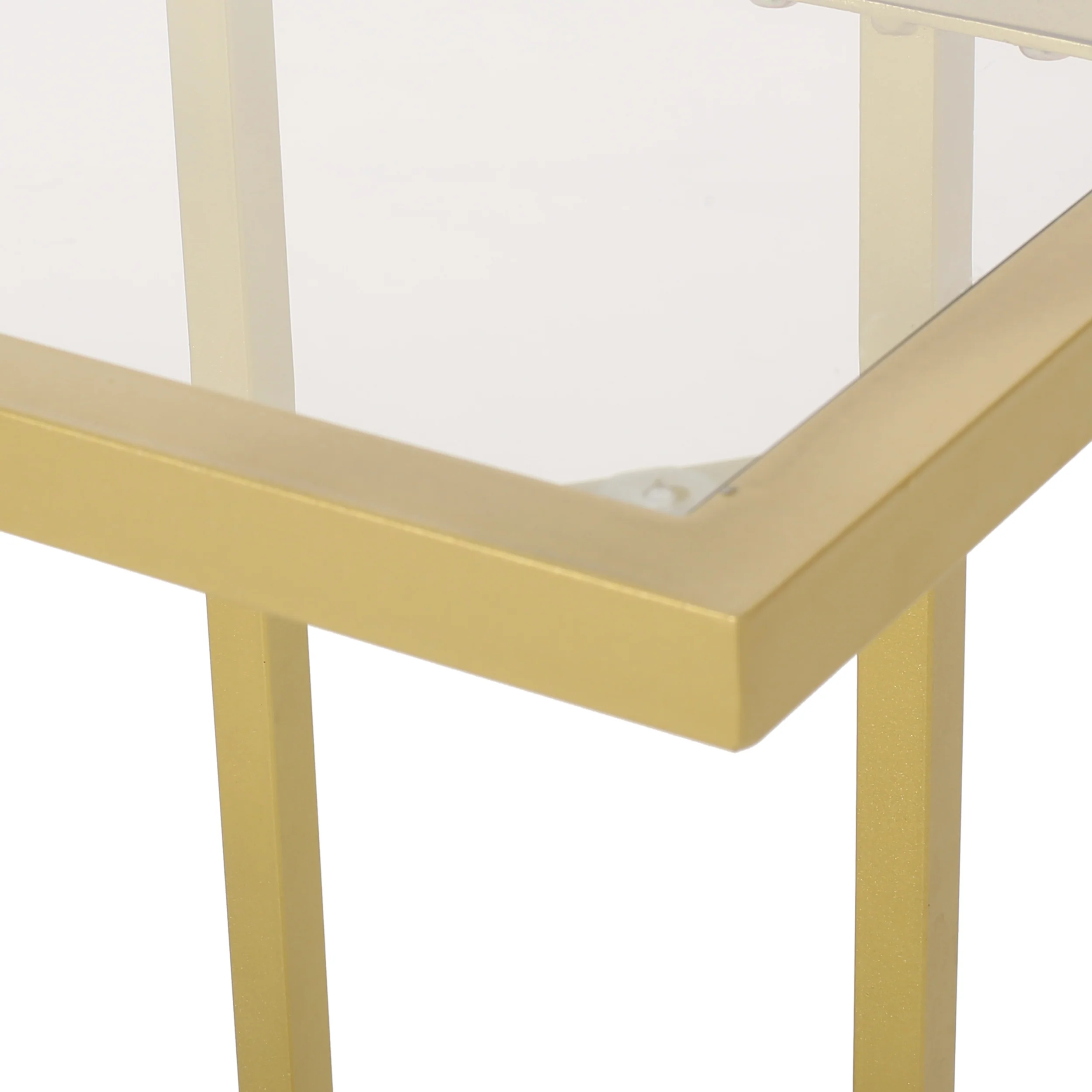 Zaragoza Modern Glam C-Shaped End Table - furnishings