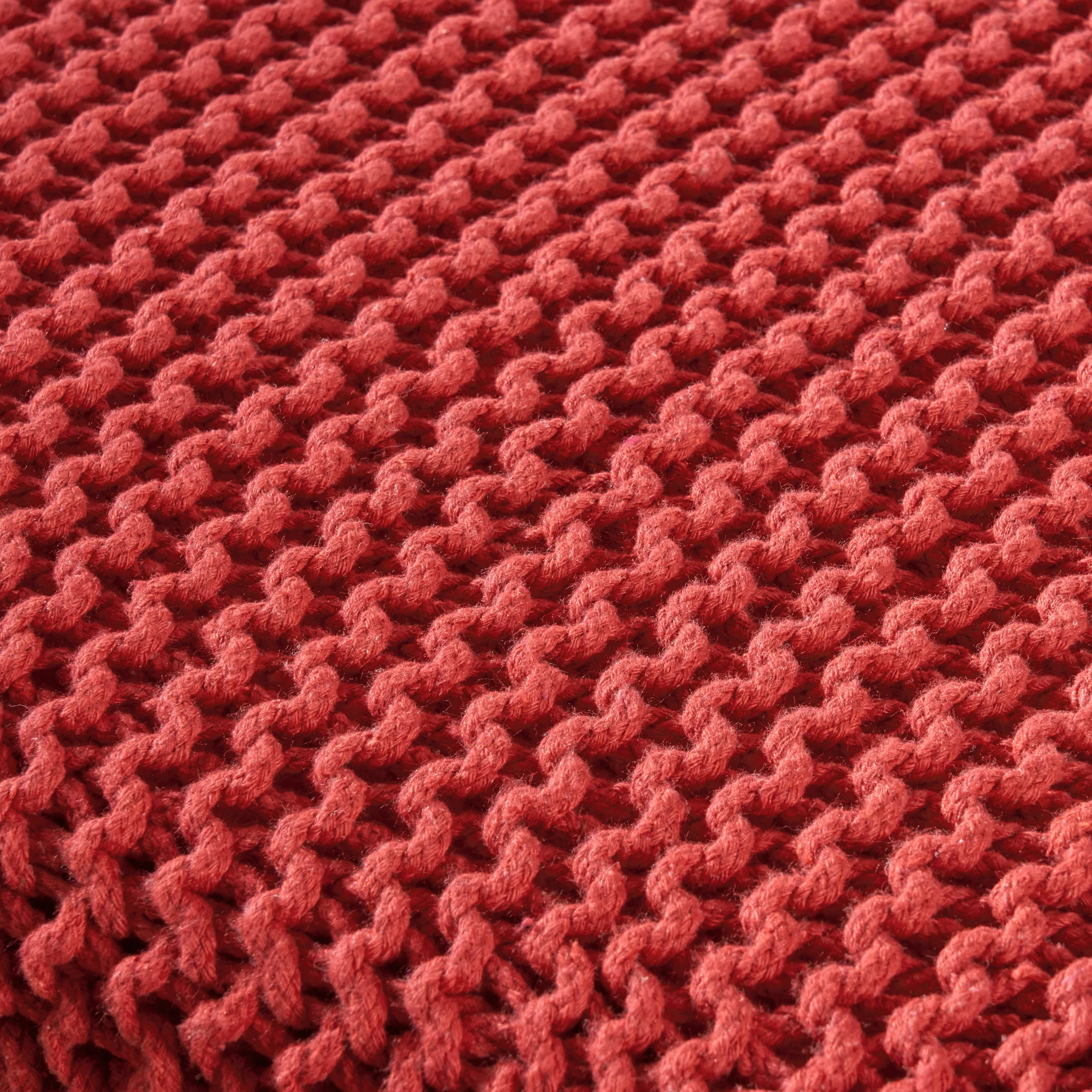 Scott Knitted Foot Stool - furnishings