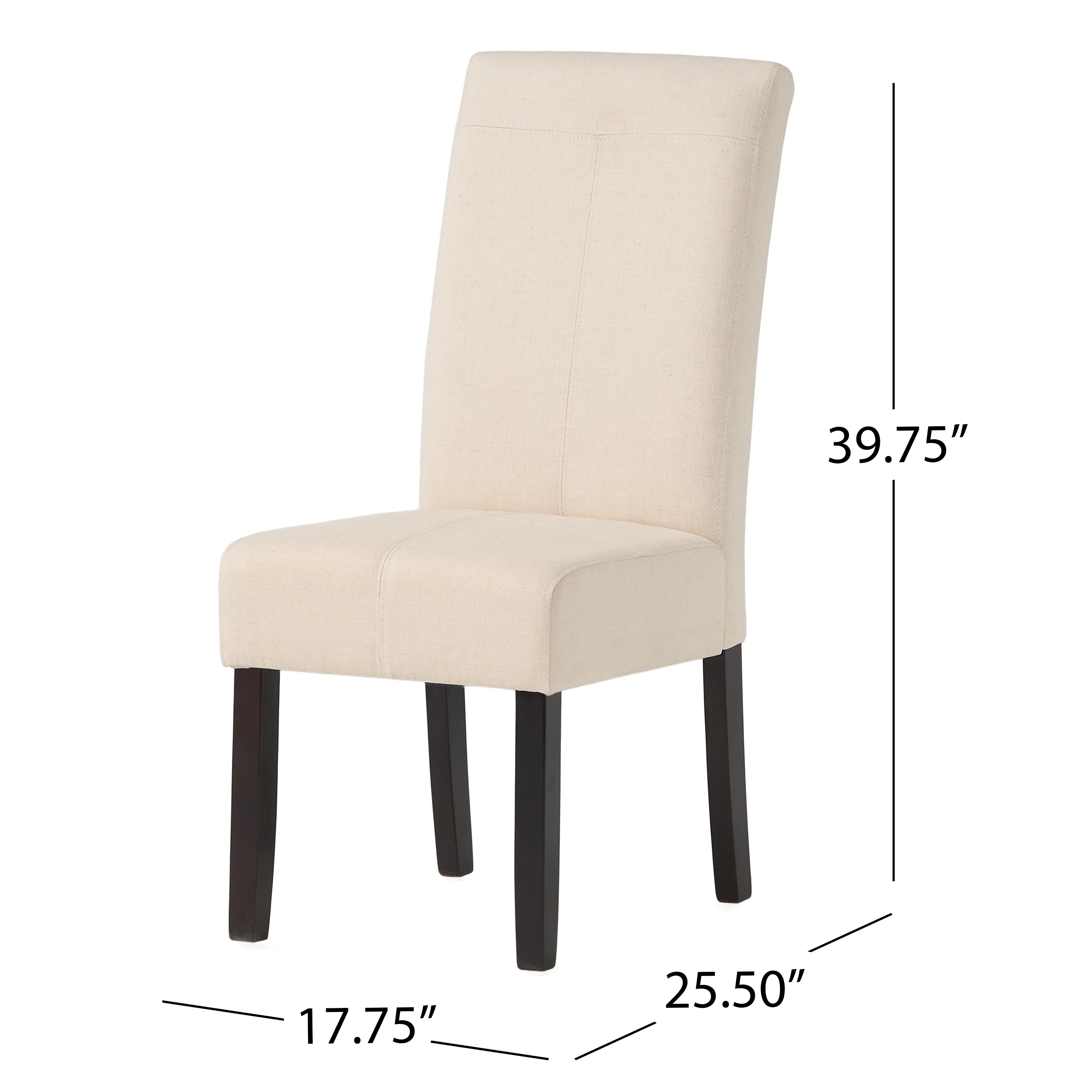 Percival Contemporary T-Stitch Fabric Dining Chairs (Set of 2) - furnishings