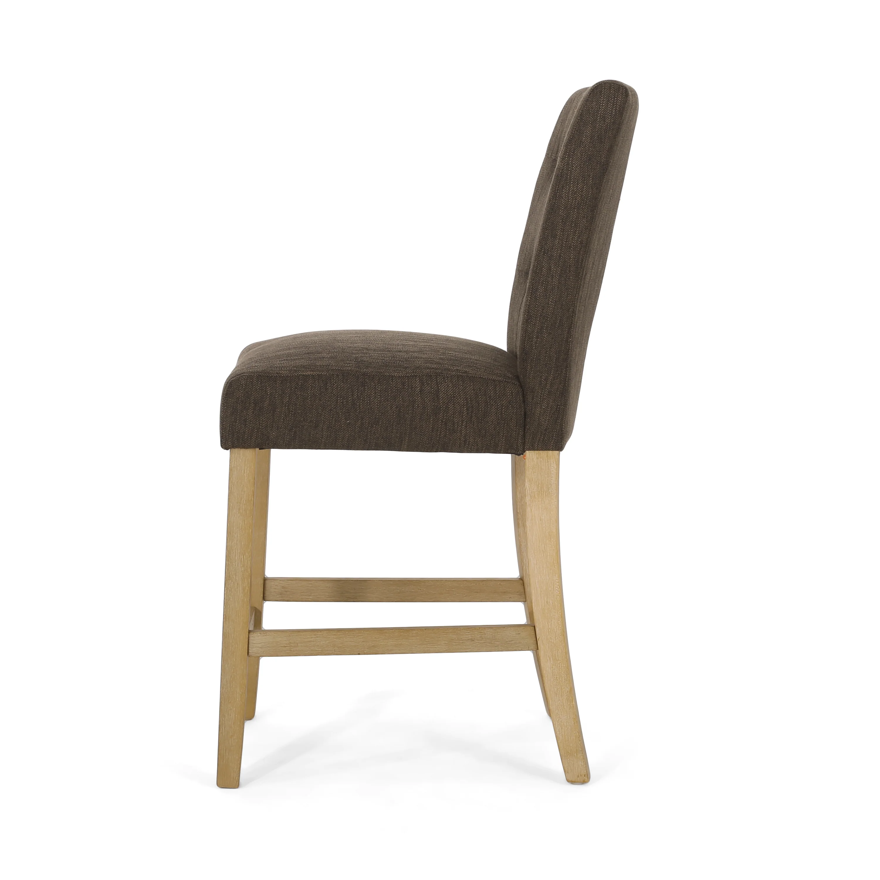 Dellroy Contemporary Fabric Button Tufted 26 Inch Counter Stools, Set of 2 - furnishings