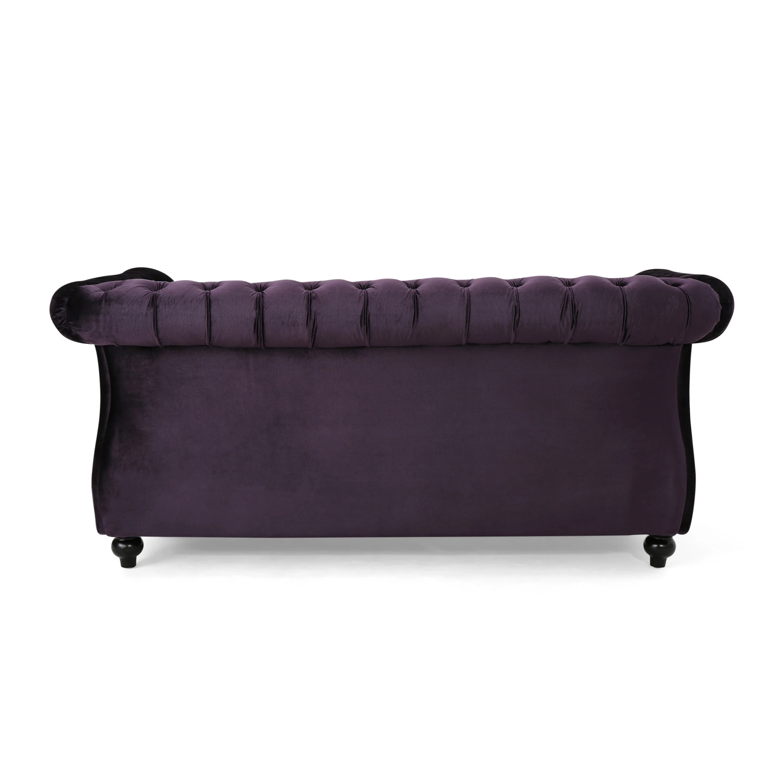 Kyle Traditional Chesterfield Velvet Loveseat Sofa - furnishings