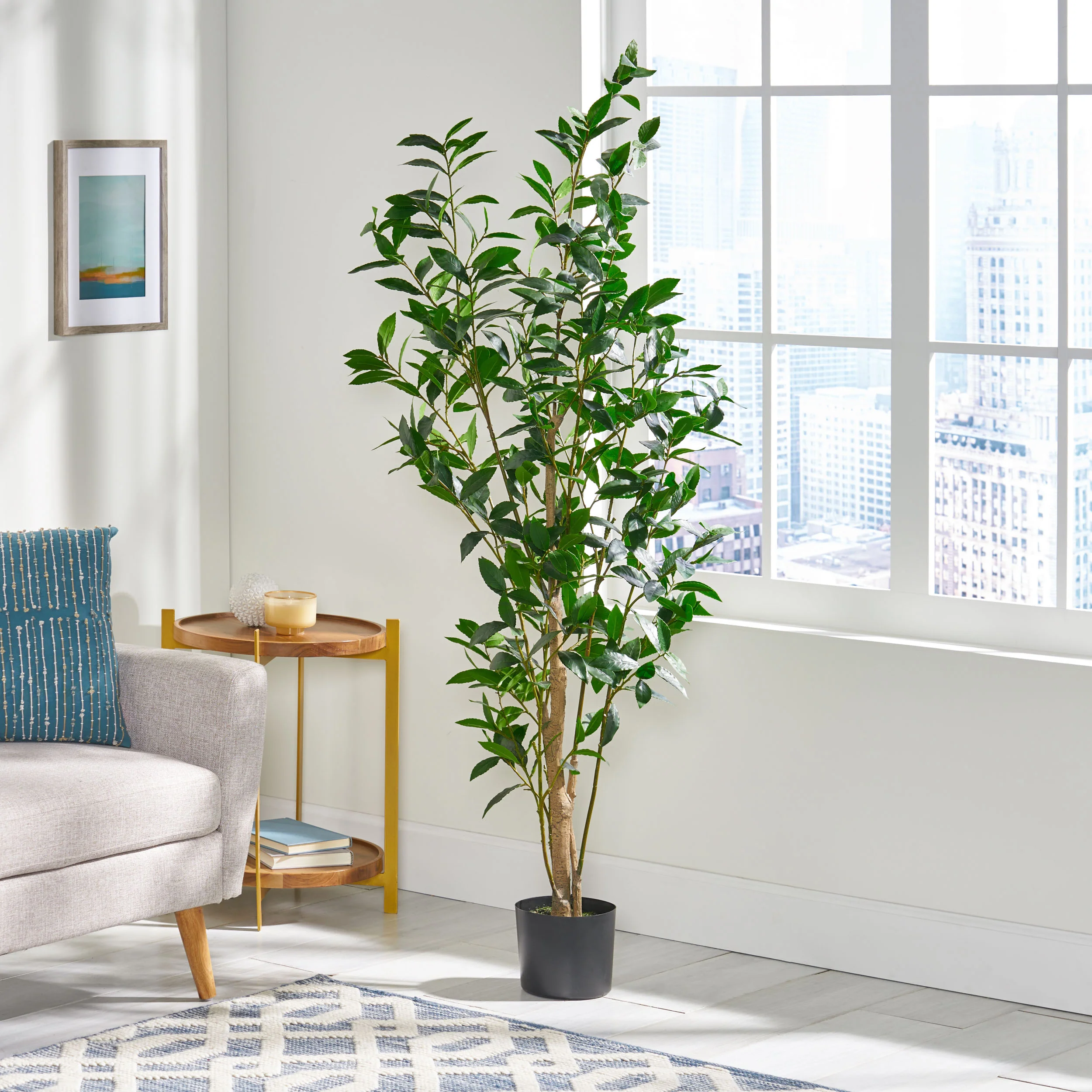 Forgan Artificial Laurel Tree - furnishings