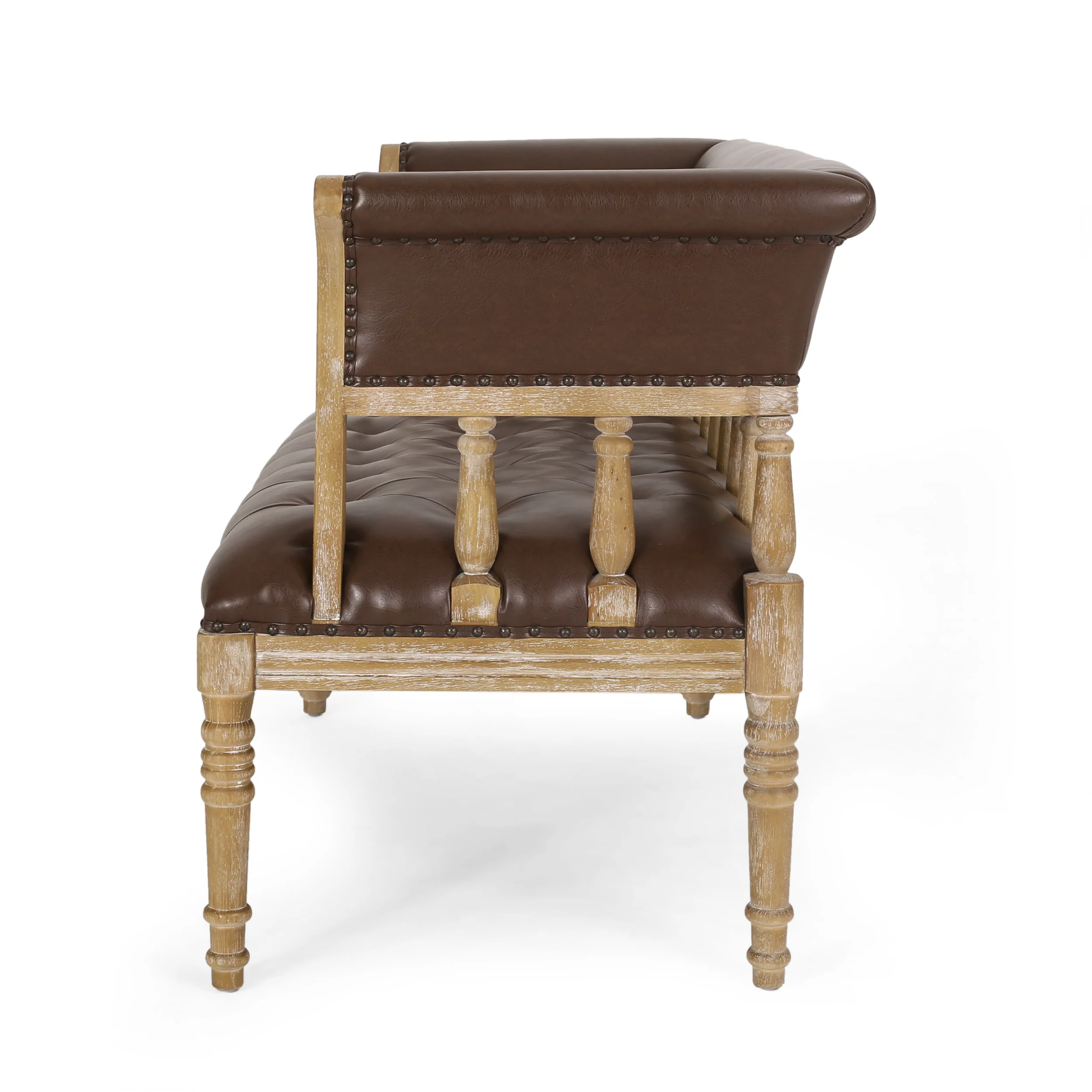 Niemi Traditional Upholstered Tufted Loveseat - furnishings