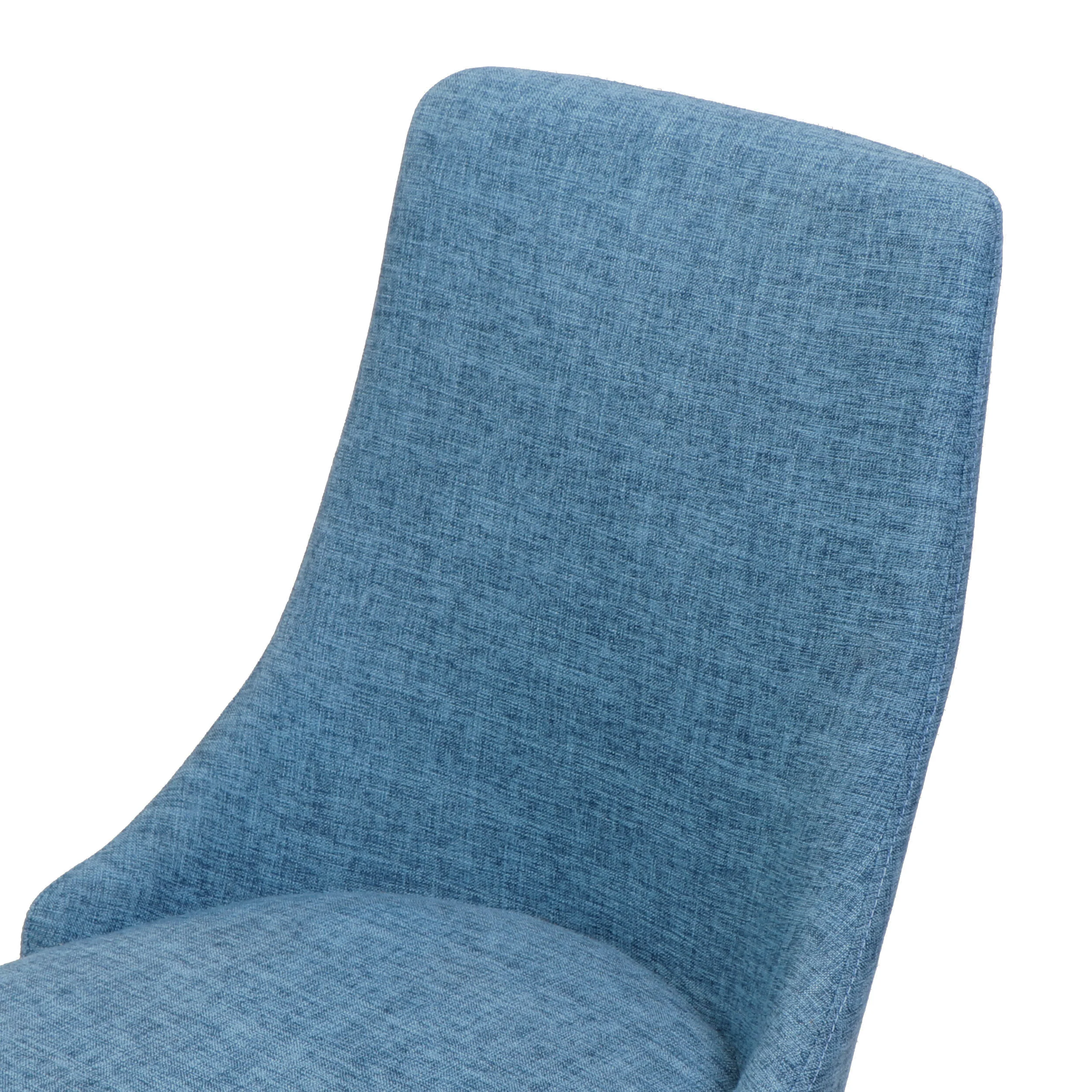 Soloman Mid Century Fabric Dining Chairs with Wood Finished Legs - Set of 2 - furnishings