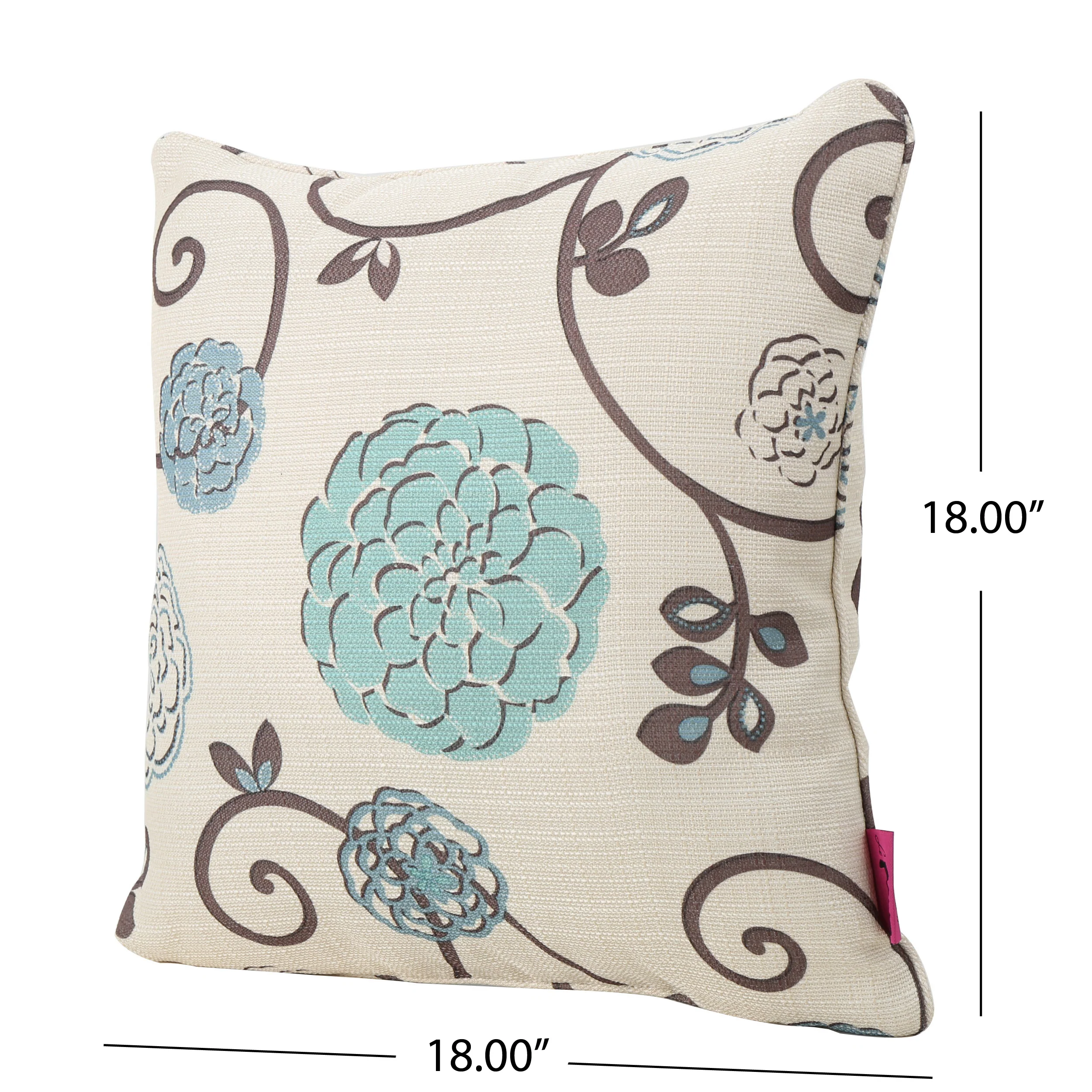 Isadora Modern Fabric Throw Pillow - furnishings