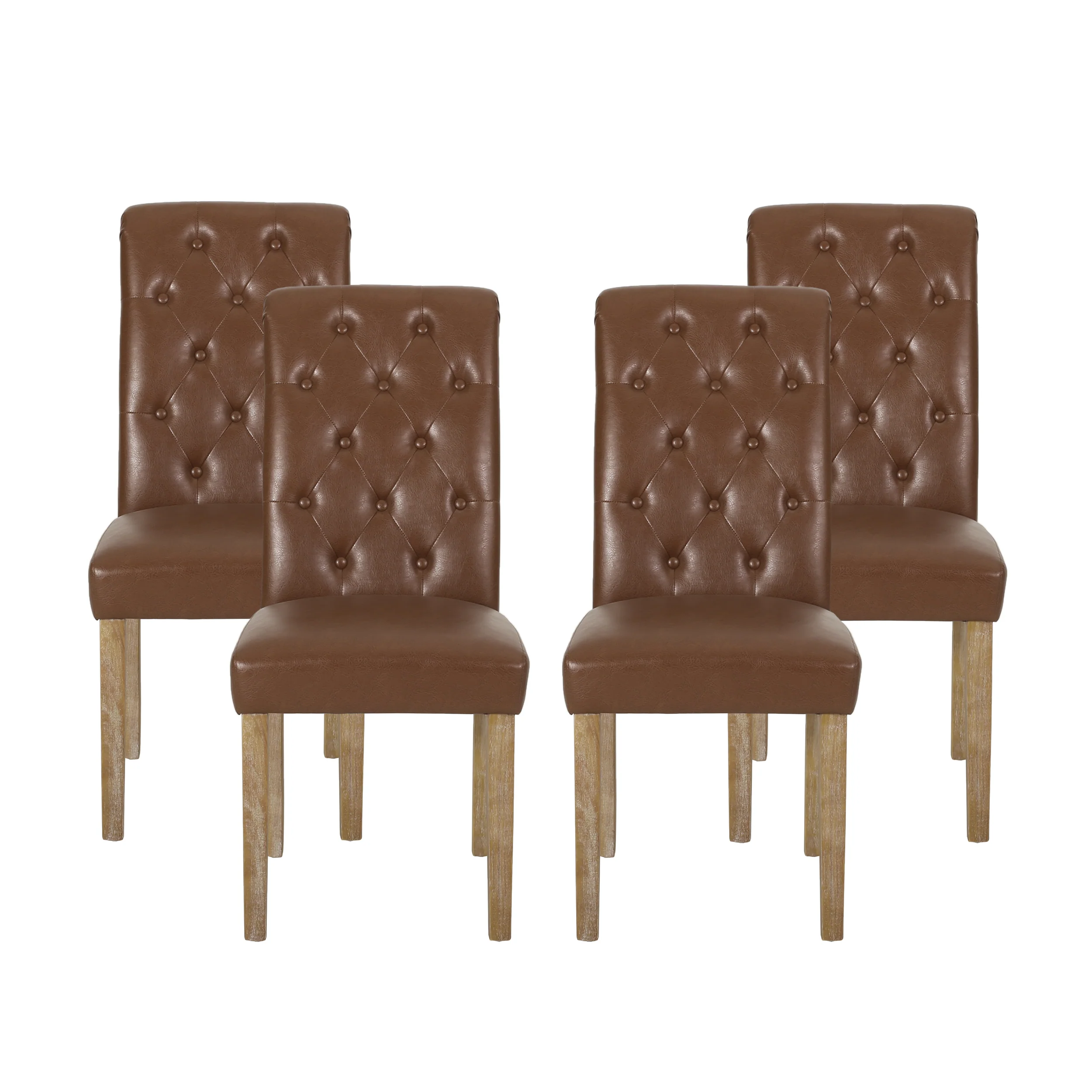Larkspur Contemporary Tufted Dining Chairs, Set of 4 - furnishings