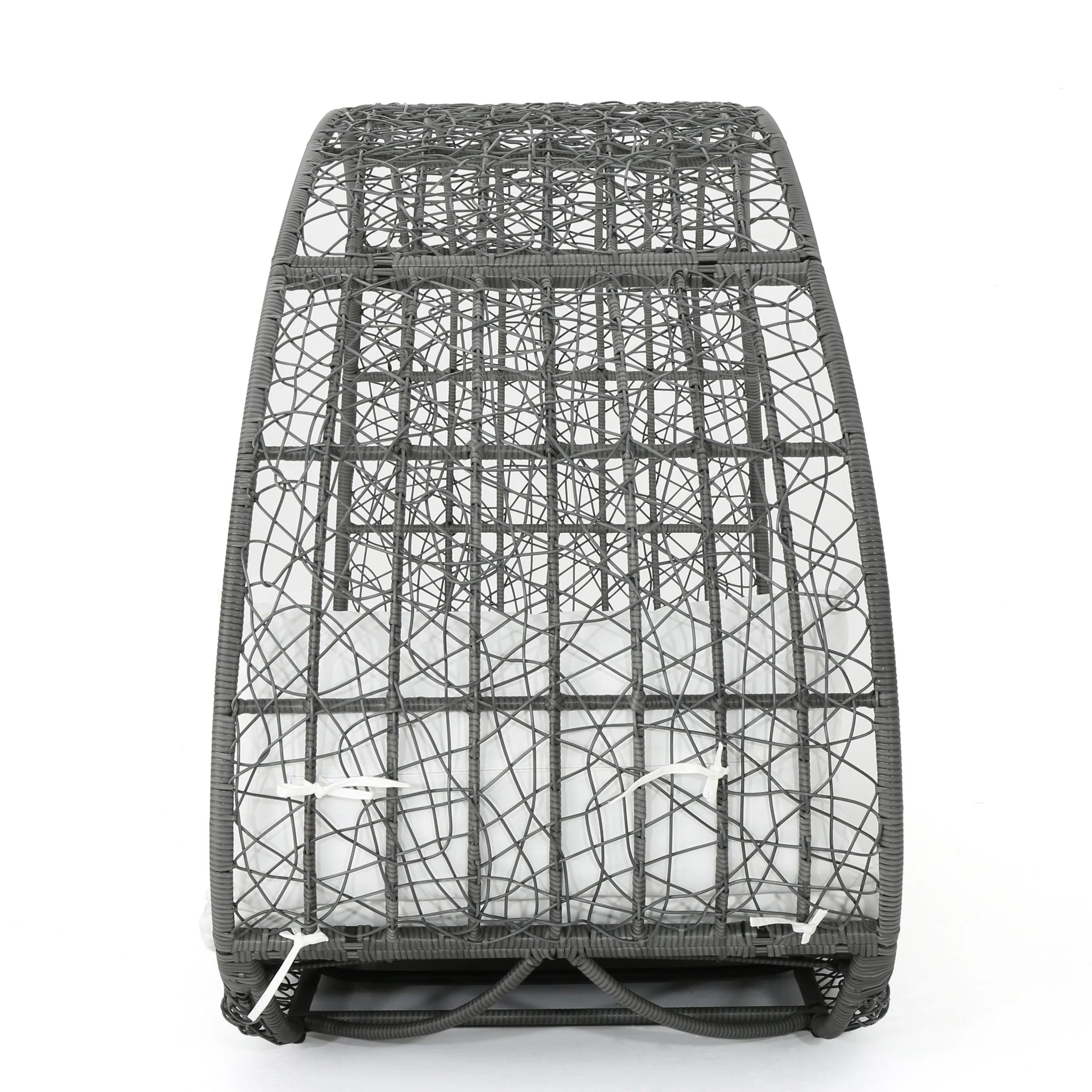 Abigal Outdoor Wicker Daybed with Cushion - furnishings