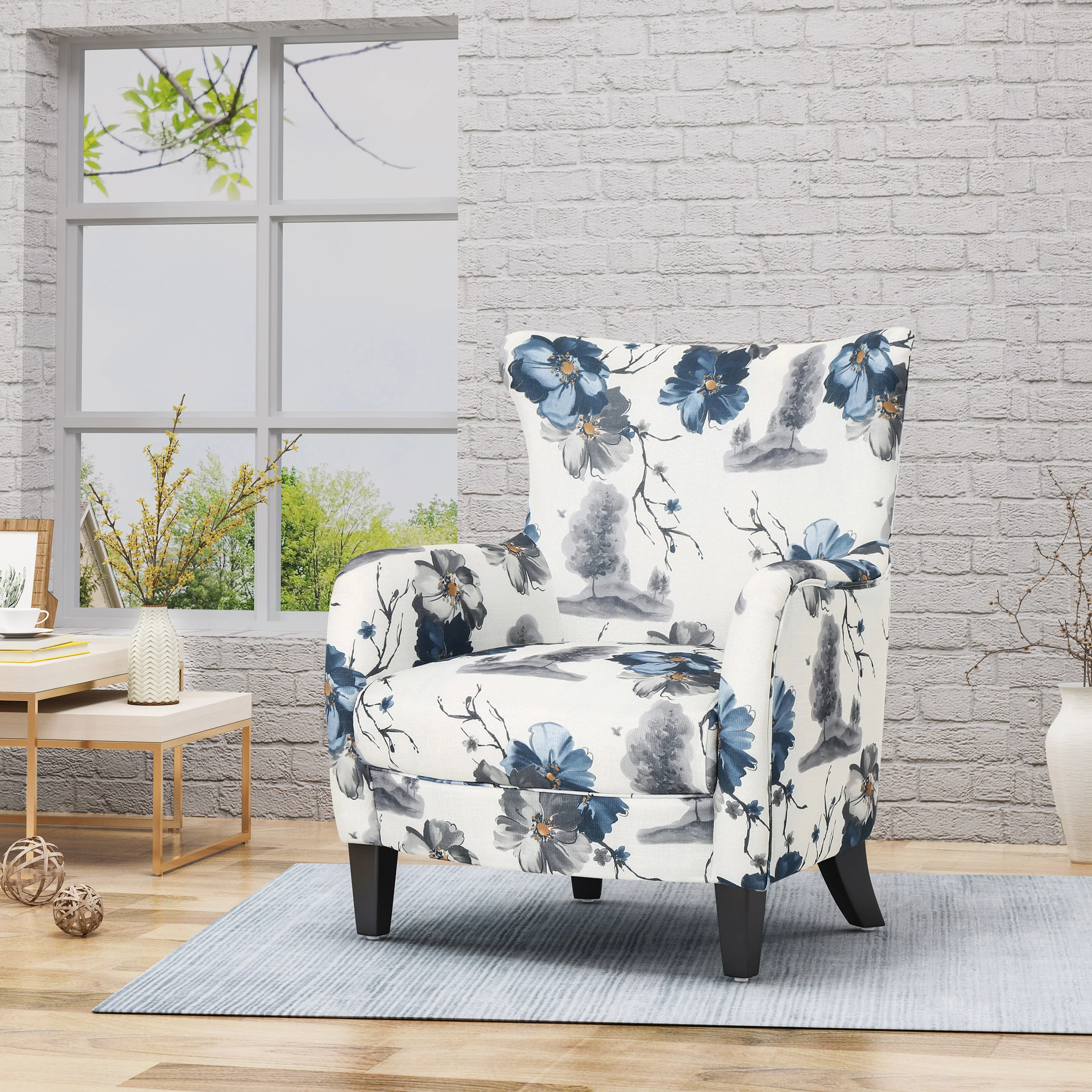 Oliver Fabric Club Chair - furnishings