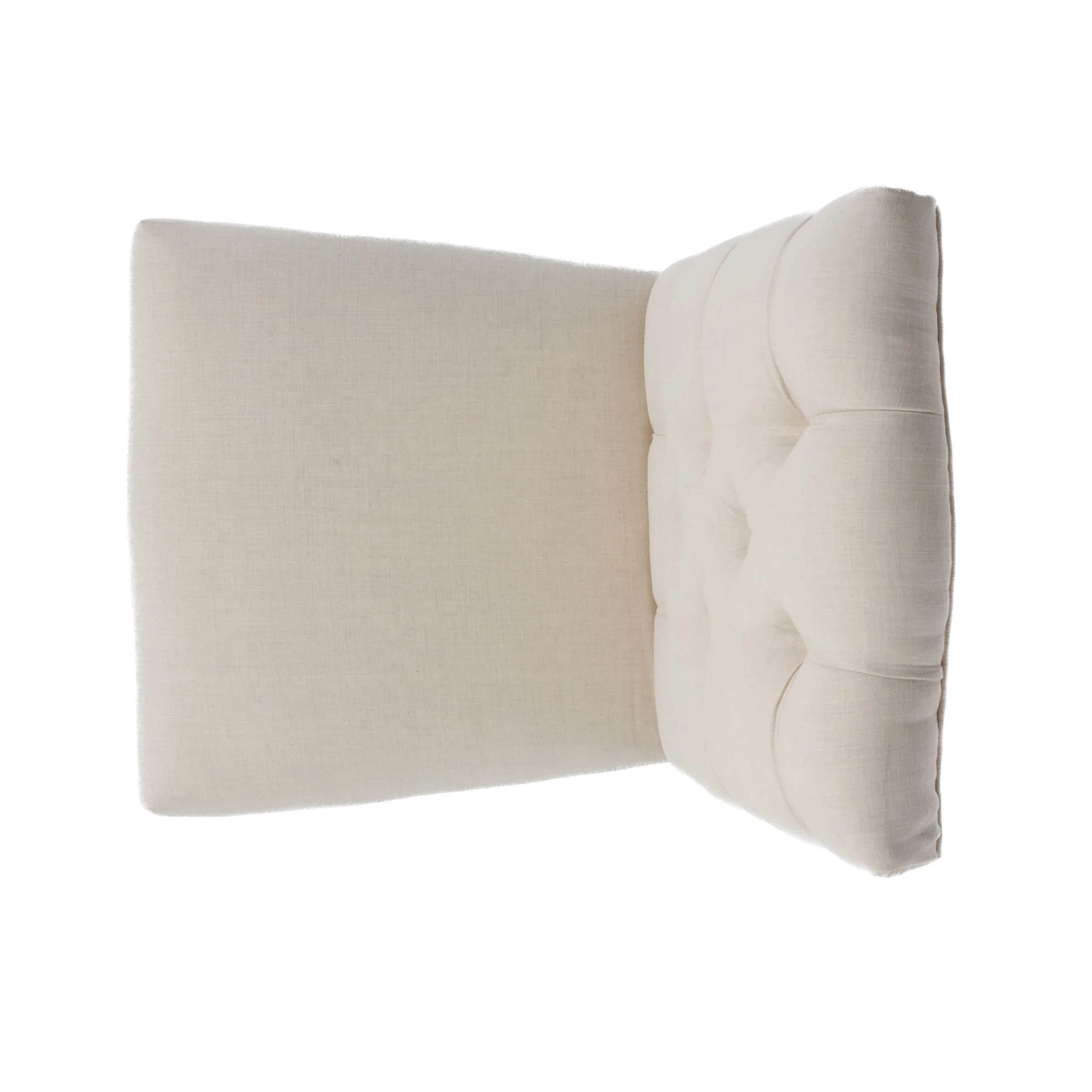 Prince Tufted Natural Plain Fabric Dining Chair (Set of 2) - furnishings