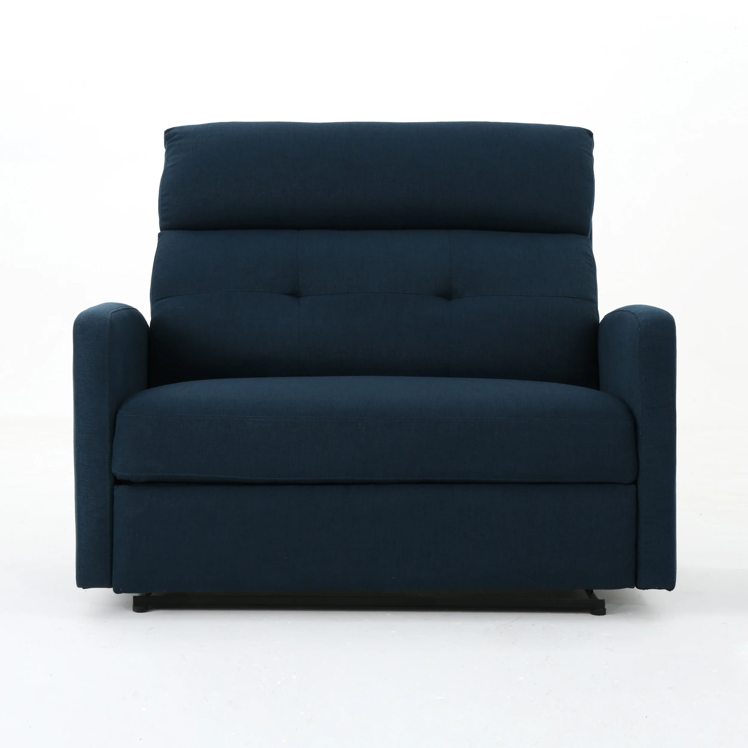 Hana Plush Cushion Tufted Back Fabric Loveseat Recliner - furnishings