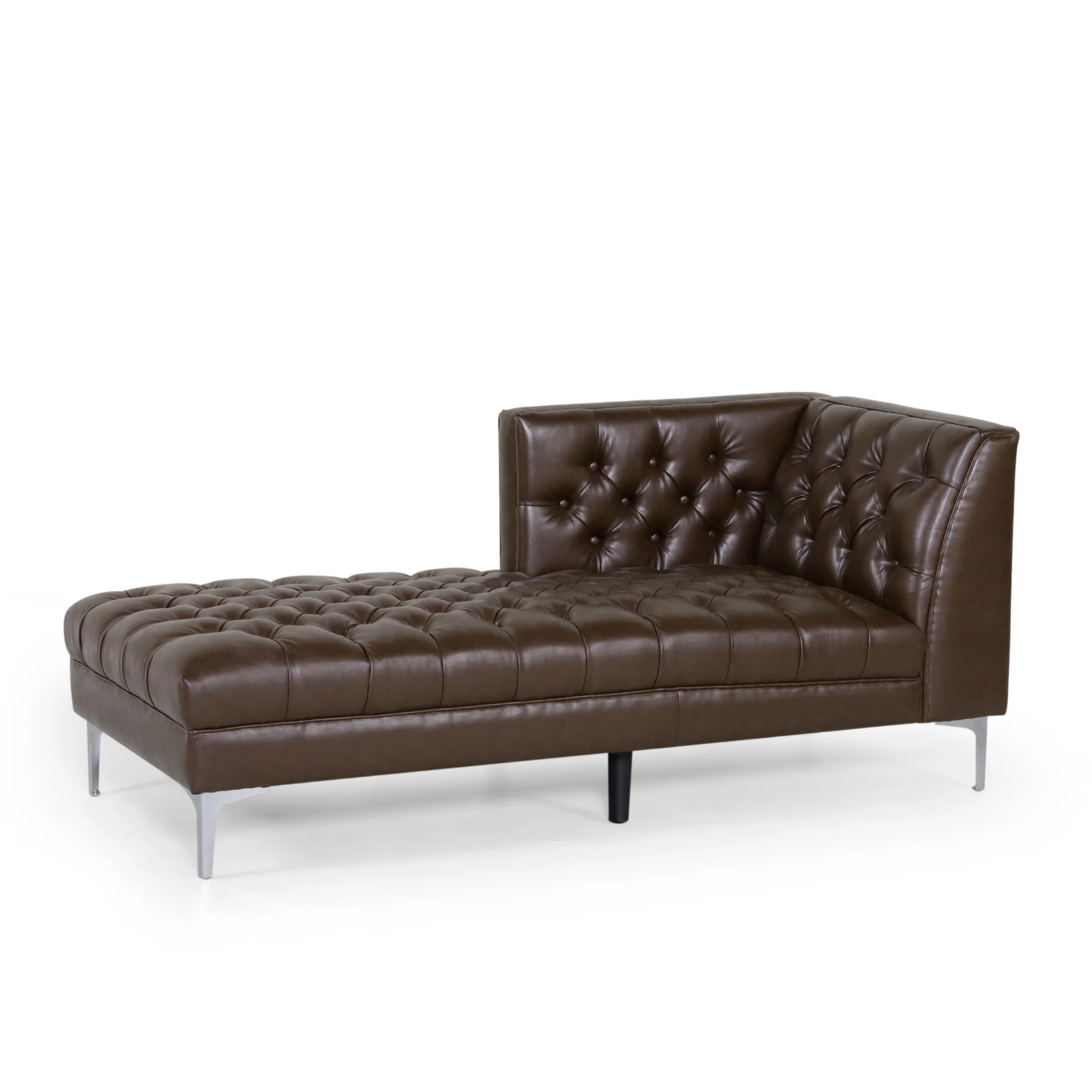 Bluffton Contemporary Tufted One Armed Chaise Lounge - furnishings