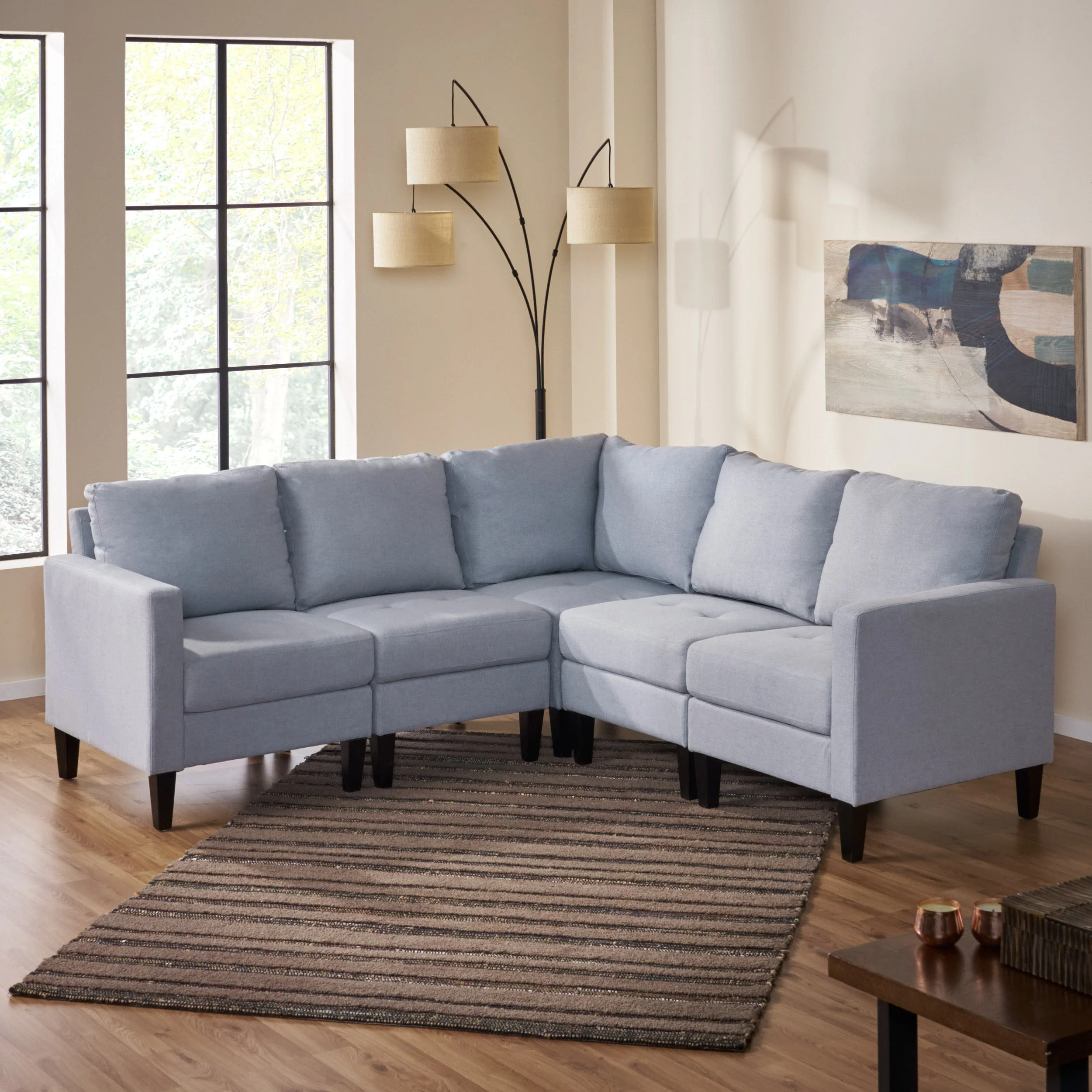 Bridger Fabric Sectional Couch - furnishings