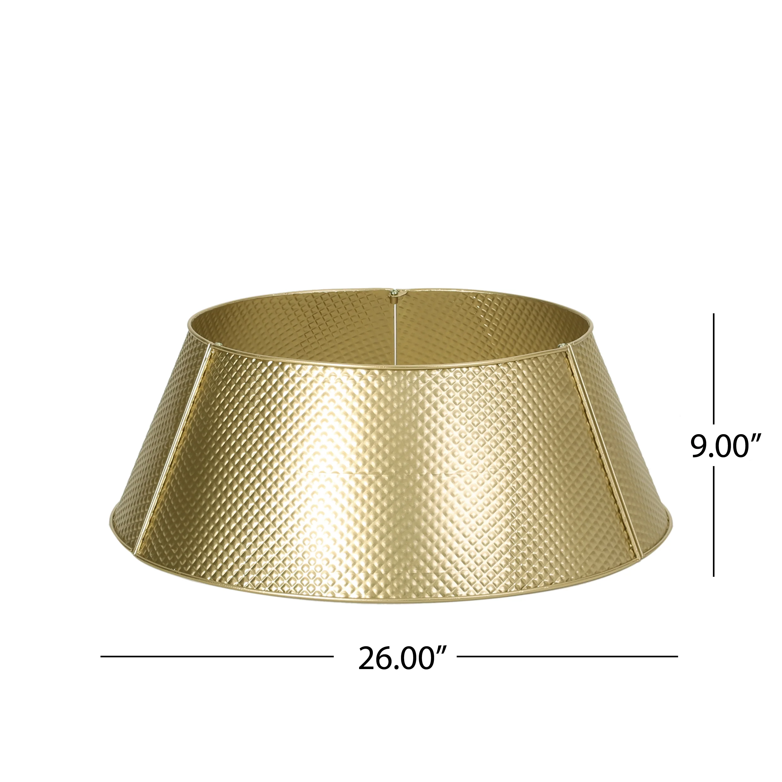 Rines Metal Christmas Tree Collar, Gold - furnishings