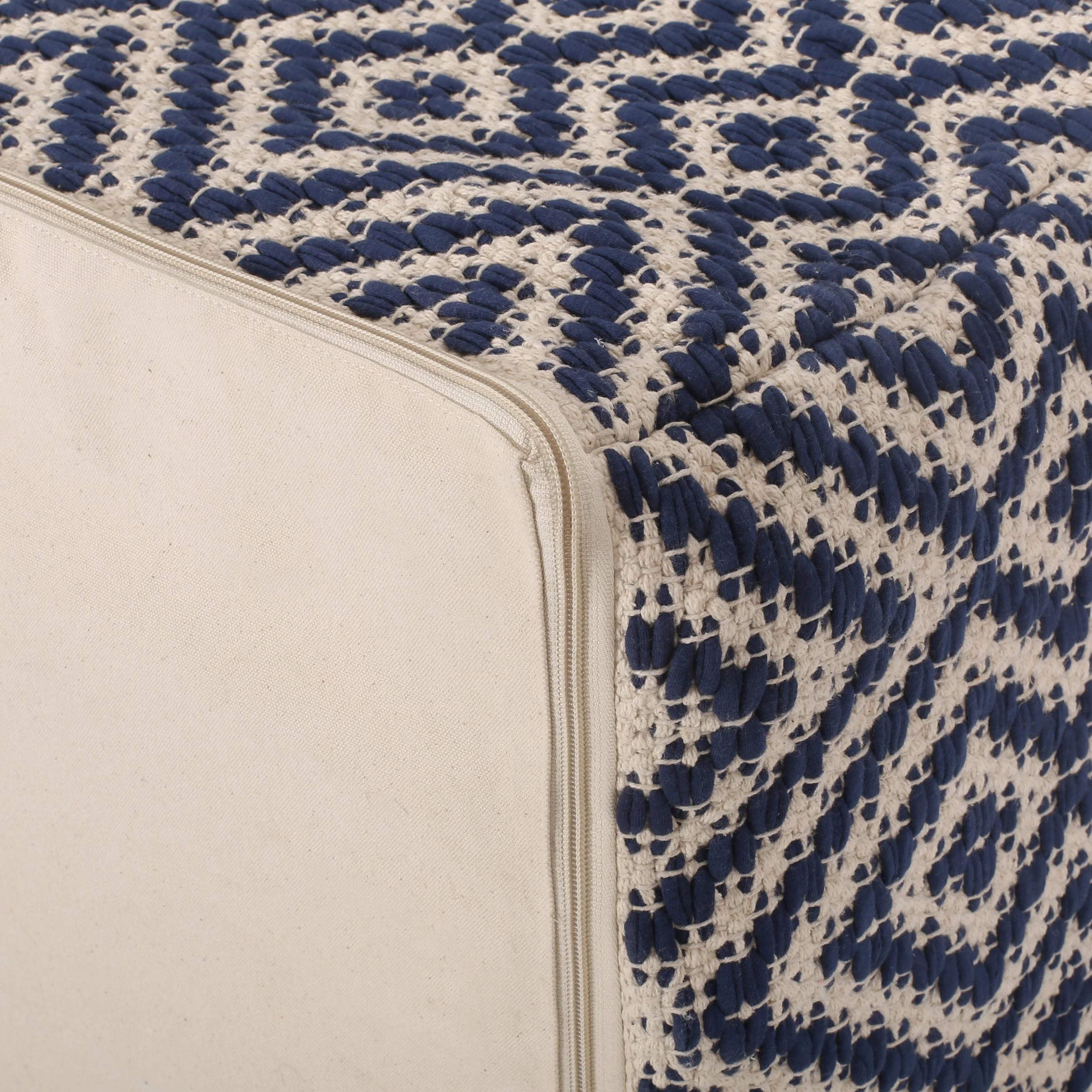 Sherlyn Boho Rectangular Bean Bag Ottoman - furnishings