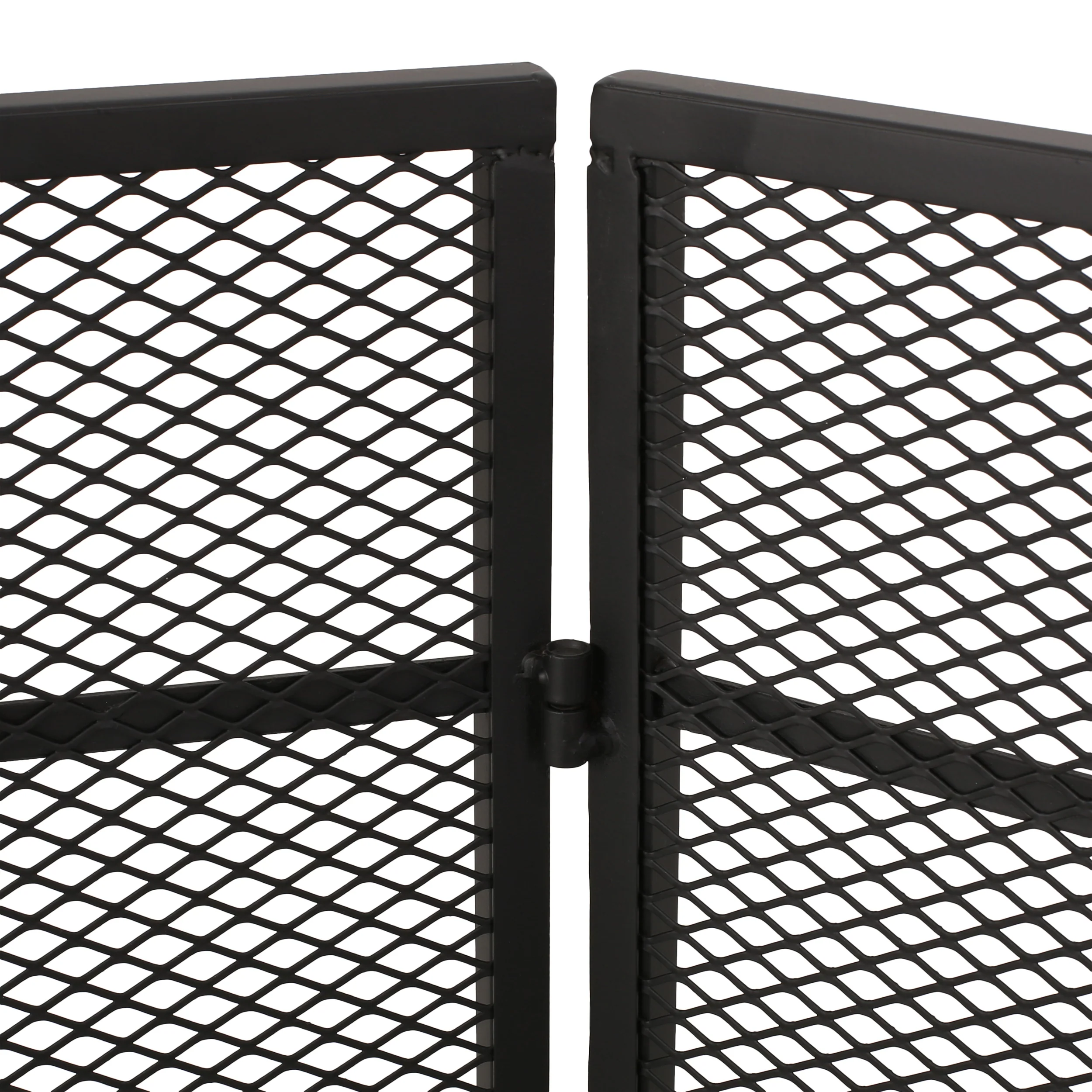 Raven Modern Iron Fireplace Screen - furnishings