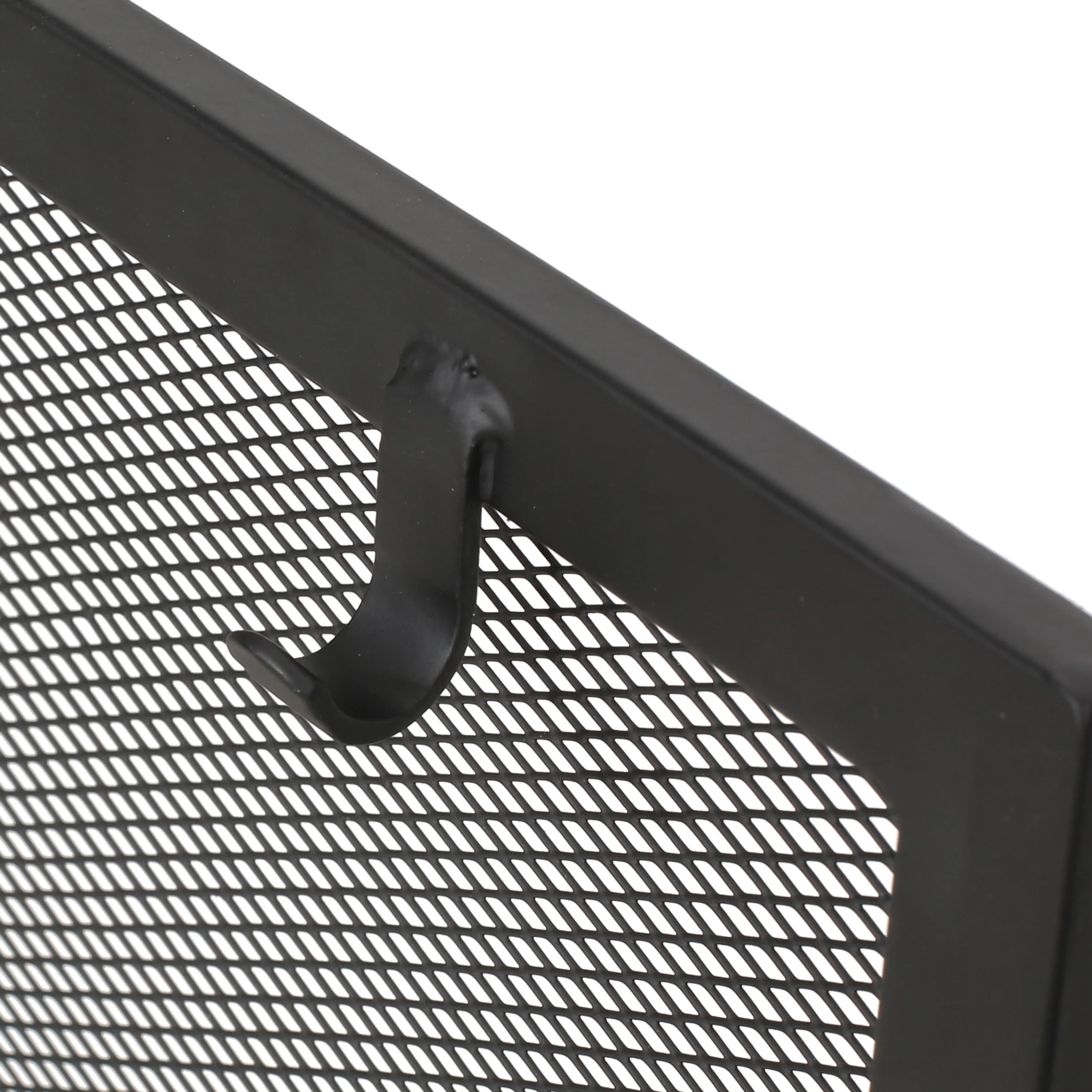 Rue Modern Iron Folding Fireplace Screen with Door and Tools - furnishings