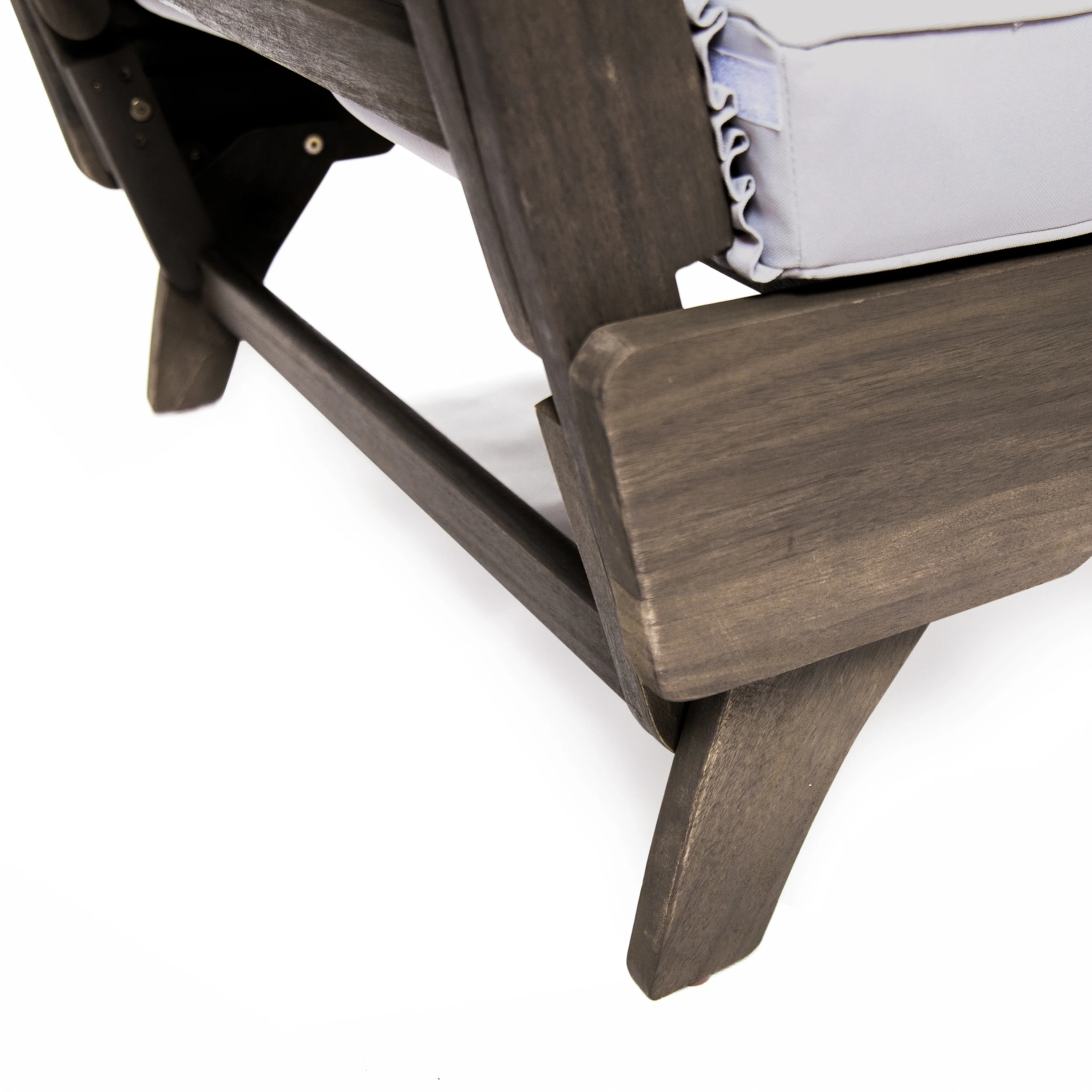 Othello Gray Acacia Convertible Outdoor Sofa Daybed - furnishings