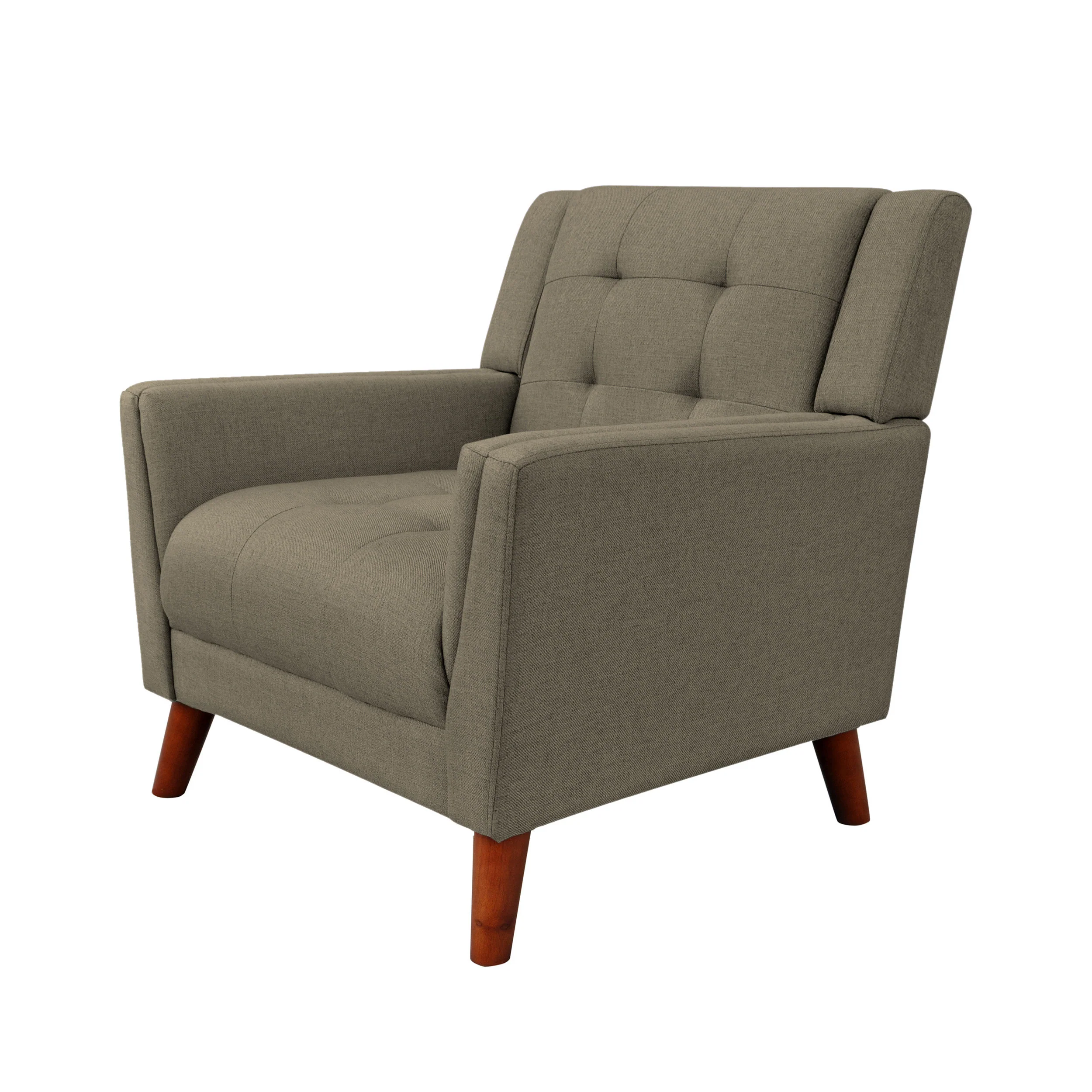 Evelyn Mid Century Modern 3-Piece Chairs & Loveseat Fabric Living Room Set - furnishings