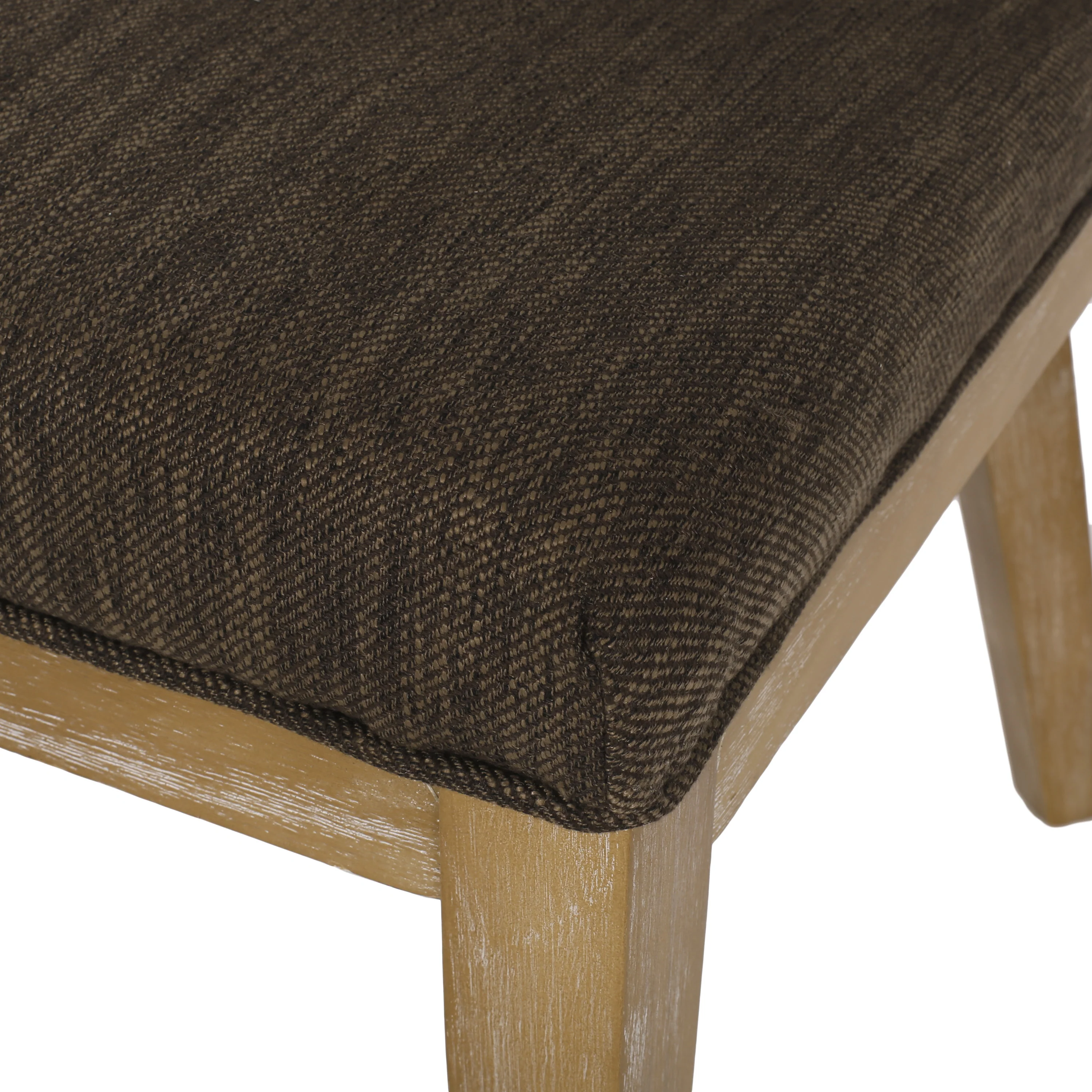 Boise Contemporary Fabric Upholstered Wood Dining Chairs, Set of 2 - furnishings