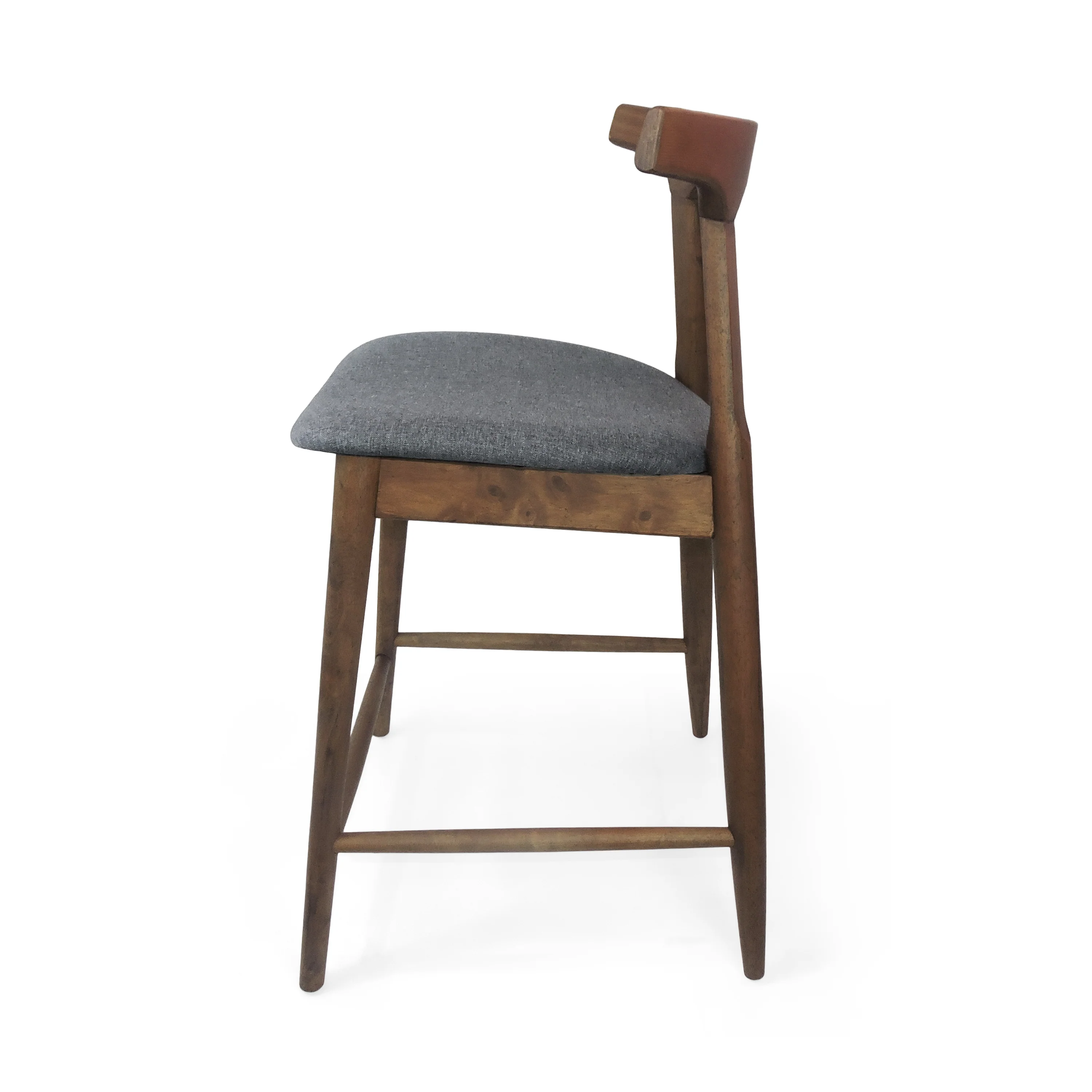Annett Mid Century Modern Fabric Upholstered Wood 24.5 Inch Counter Stools (Set of 2) - furnishings