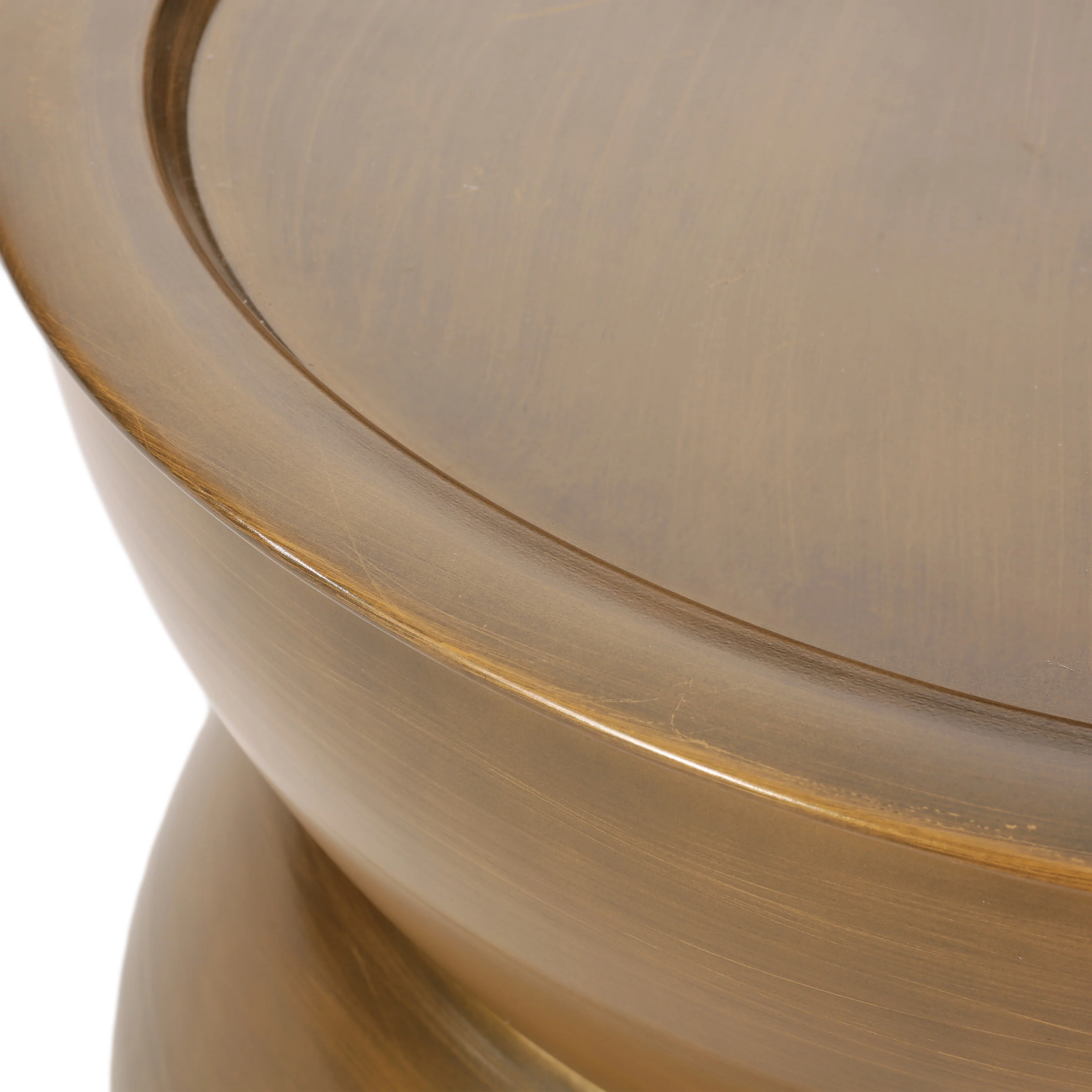 Sparling Modern Iron Hourglass Coffee Table - furnishings