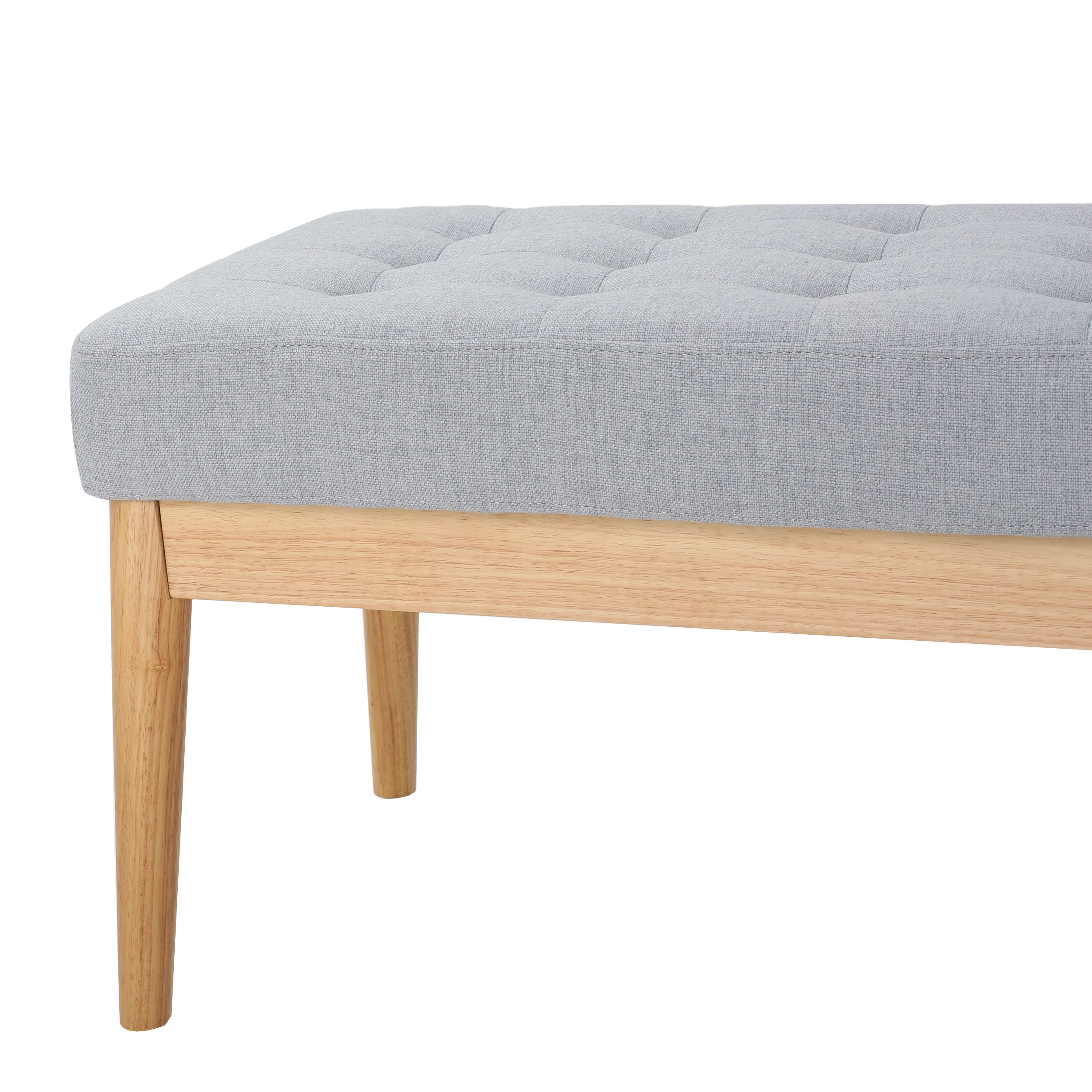 Anglo Modern Mid-Century Fabric Bench - furnishings
