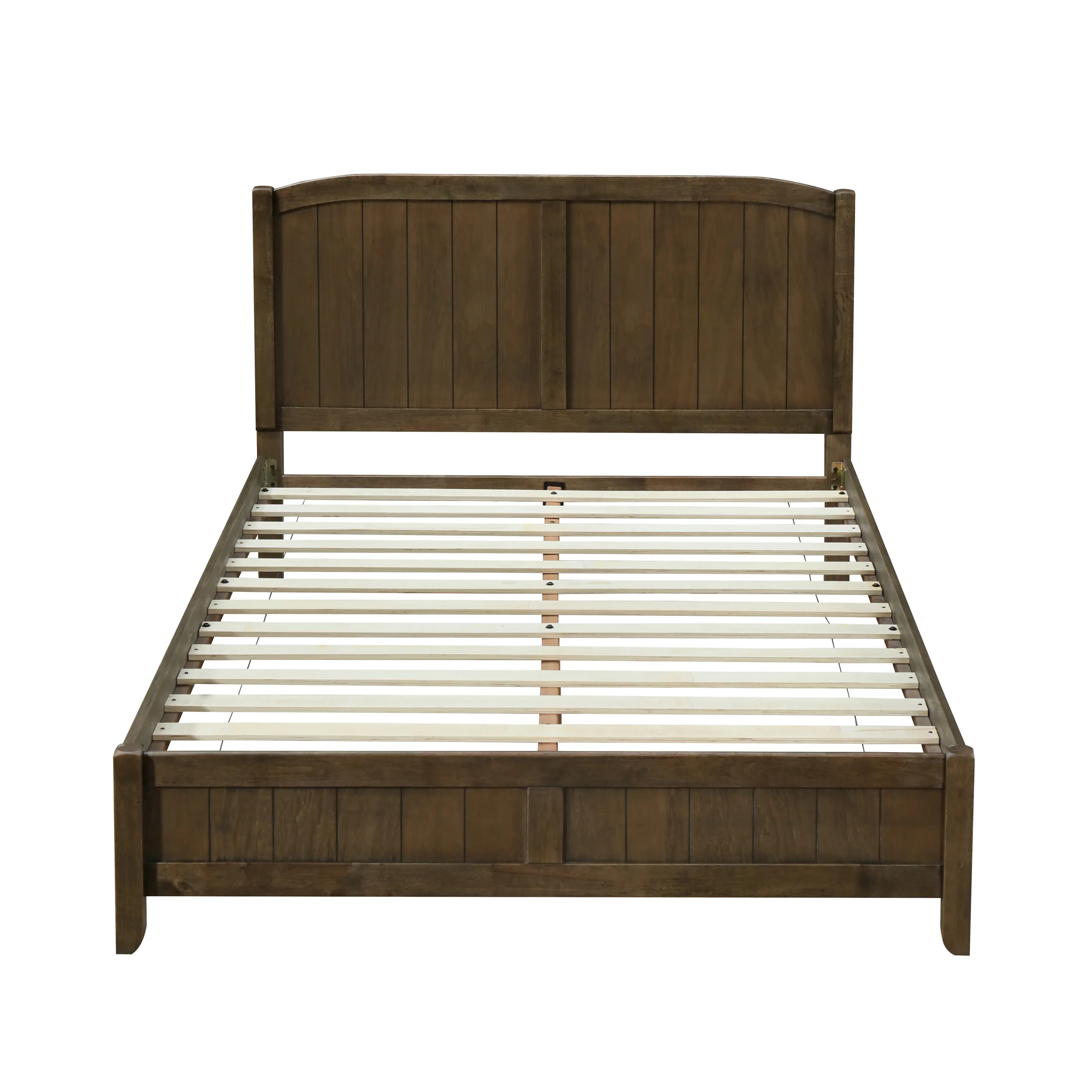 Camille Rustic Wooden Queen Platform Bed - furnishings