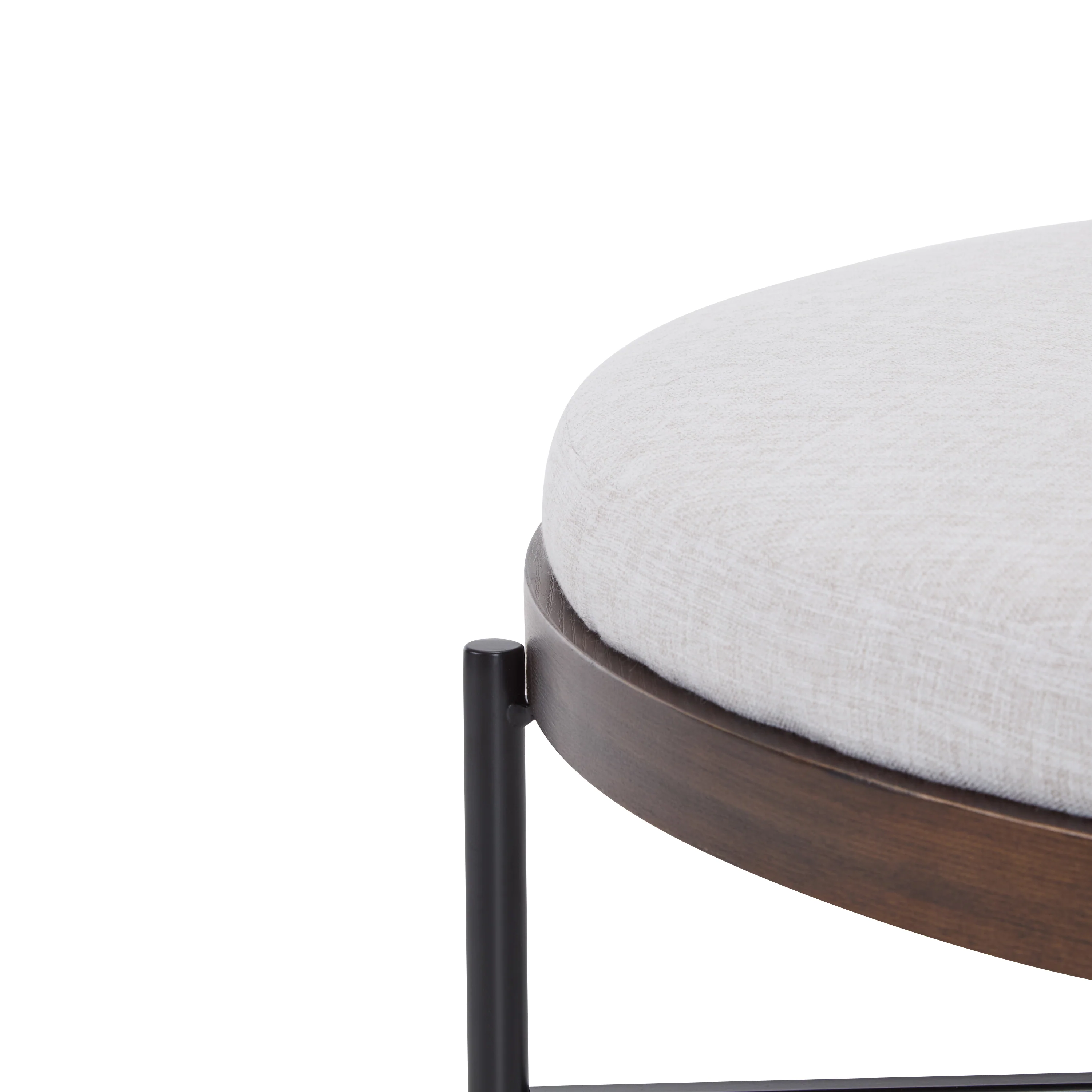 Lyricie Modern Round Ottoman Bench Table - furnishings
