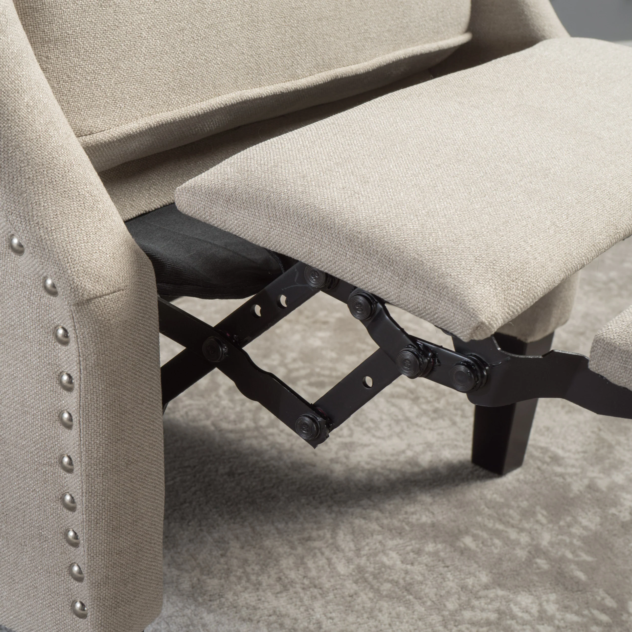 Weyland Wingback Fabric Recliner - furnishings