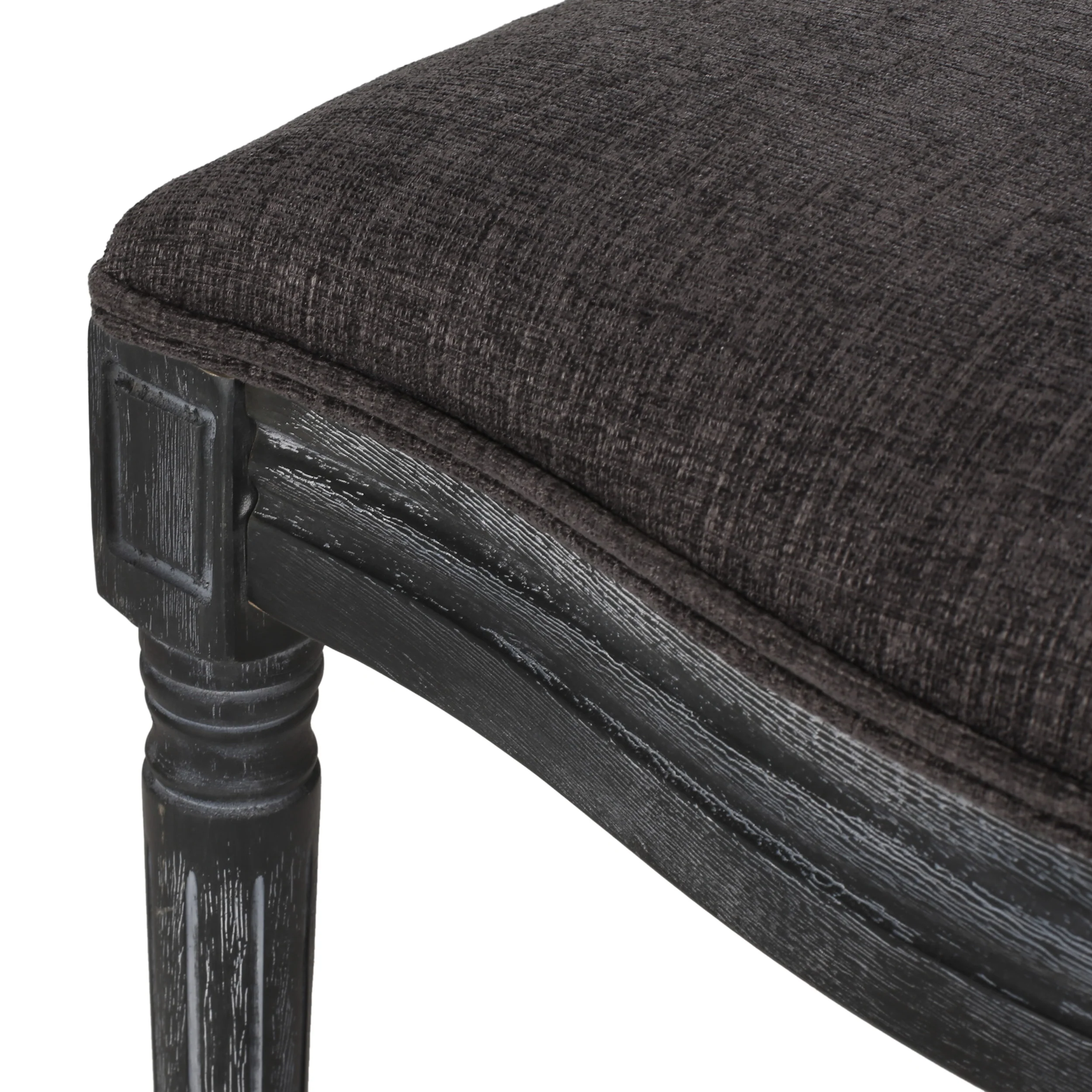 Midland French Country Upholstered Wood and Cane Expandable 7 Piece Dining Set - furnishings