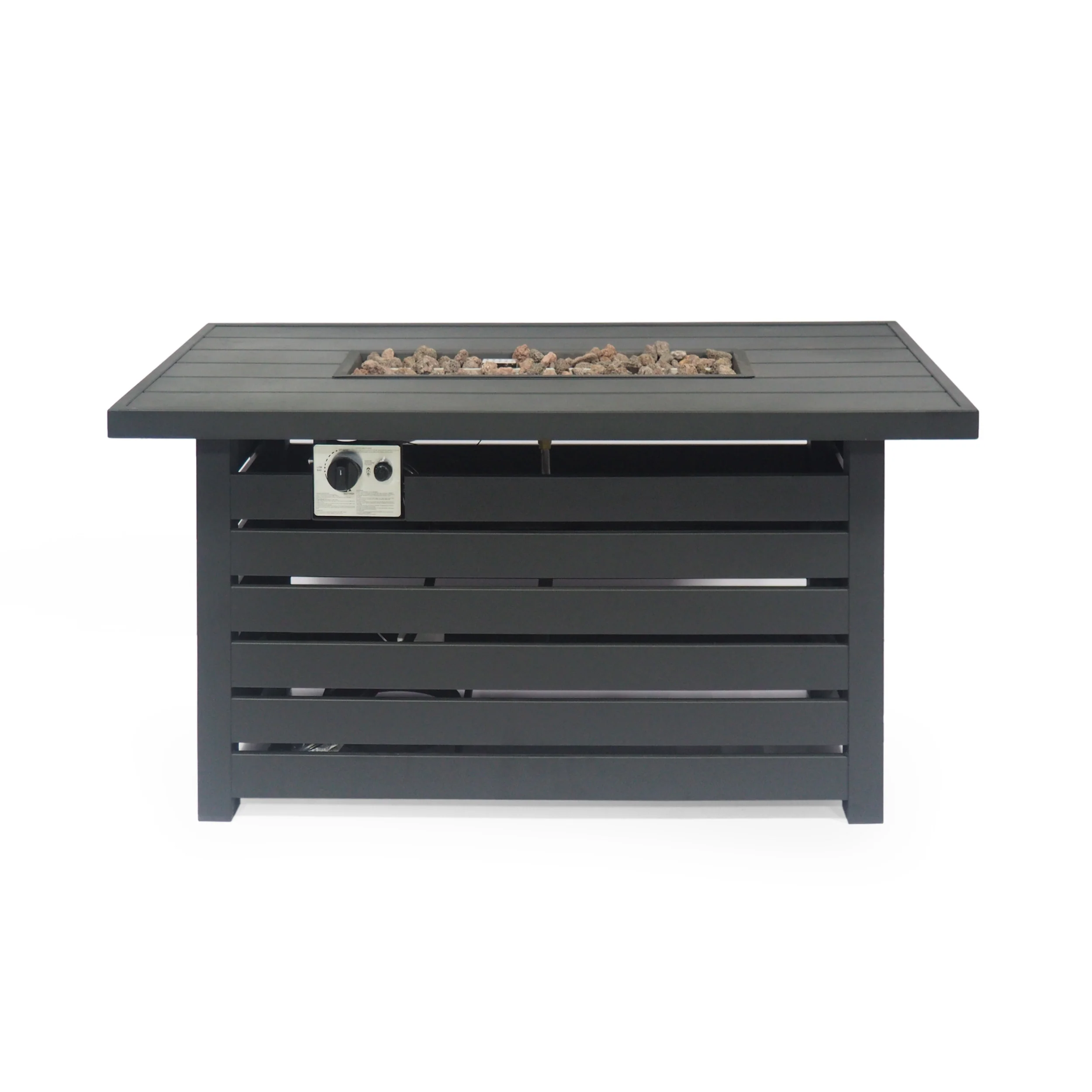 Moira Rectangular Iron Fire Pit - furnishings