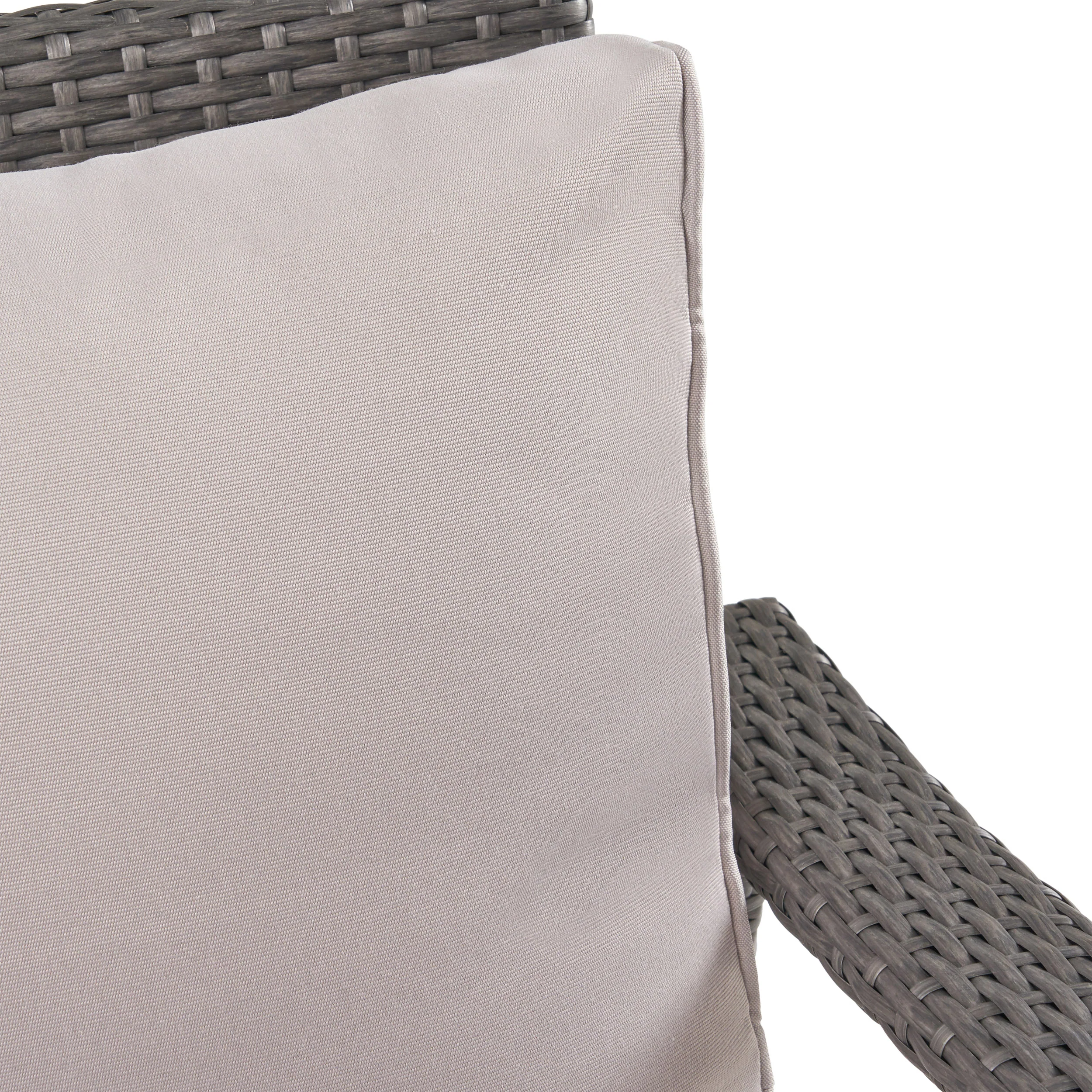 Voyage Outdoor 6 Seater Wicker Chat Set with Cushions - furnishings
