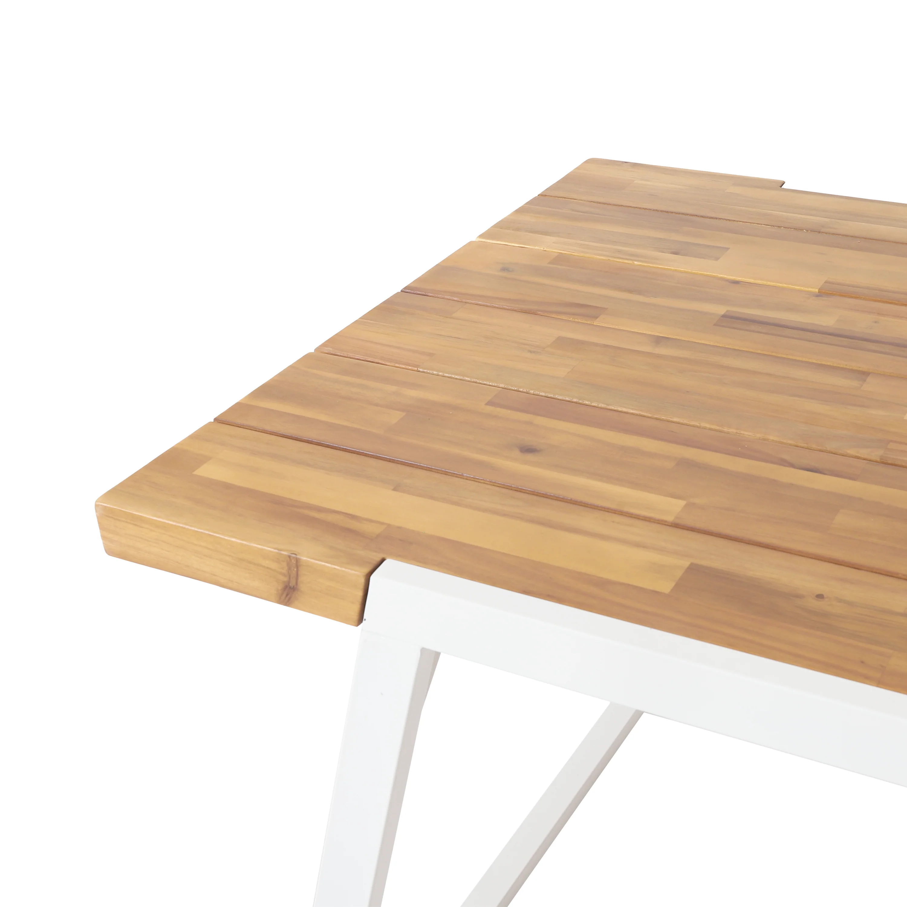Gebo Outdoor Modern Acacia Wood 3 Piece Picnic Set - furnishings