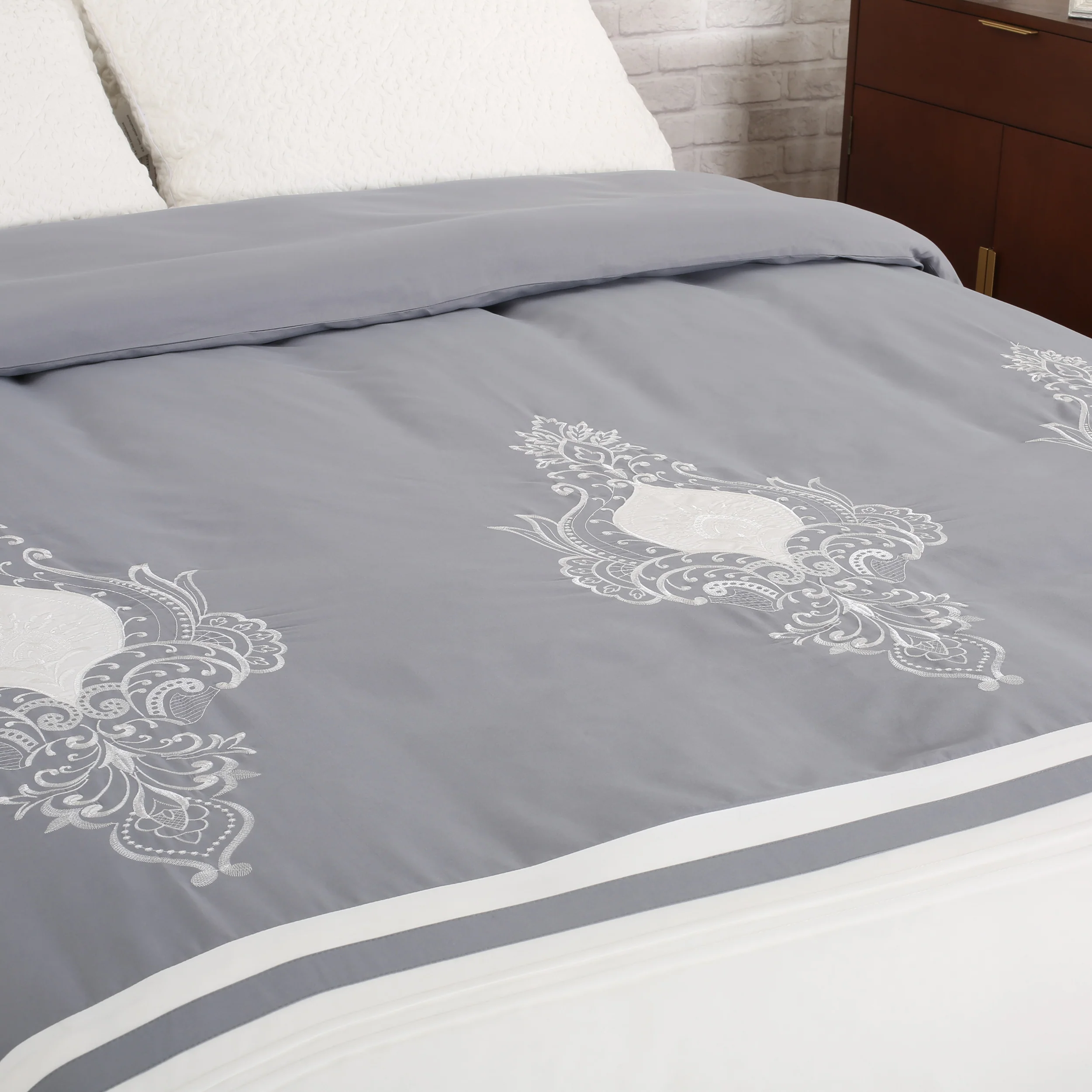 Bodhi Queen Size Fabric Duvet Cover - furnishings