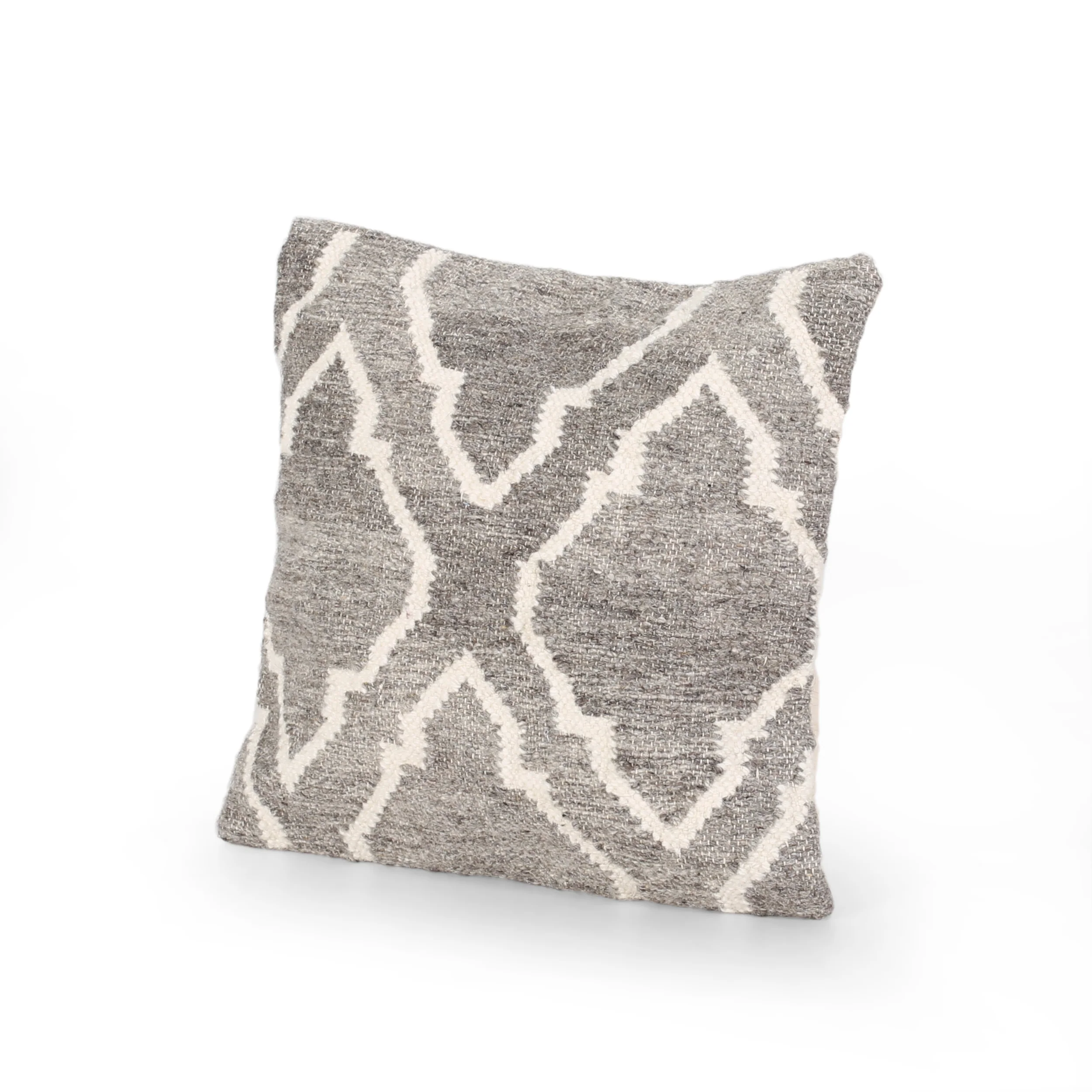 Basma Boho Wool Throw Pillow (Set of 2) - furnishings