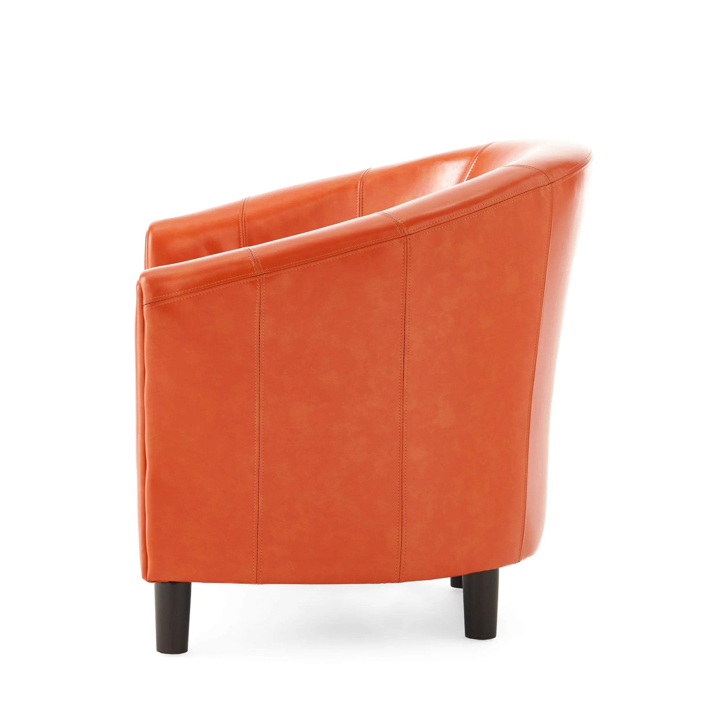 Newport Tub Design Leather Club Chair - furnishings