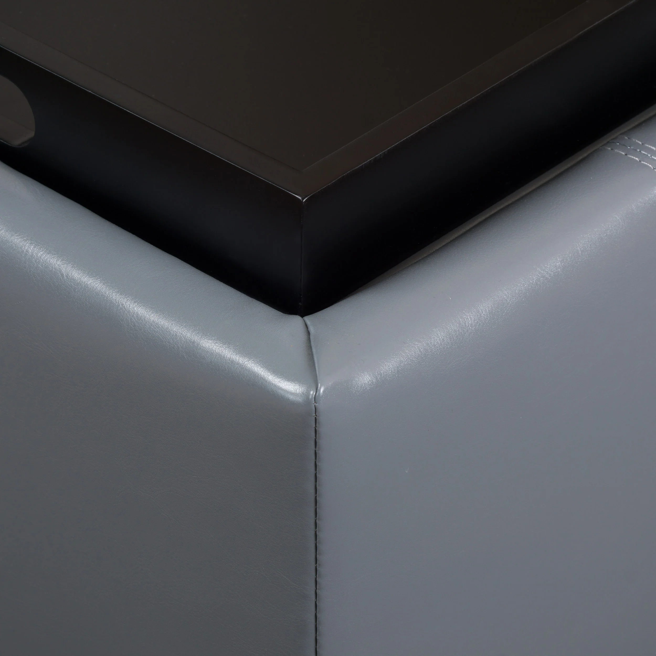 Mansfield Contemporary Tray Top Storage Ottoman - furnishings